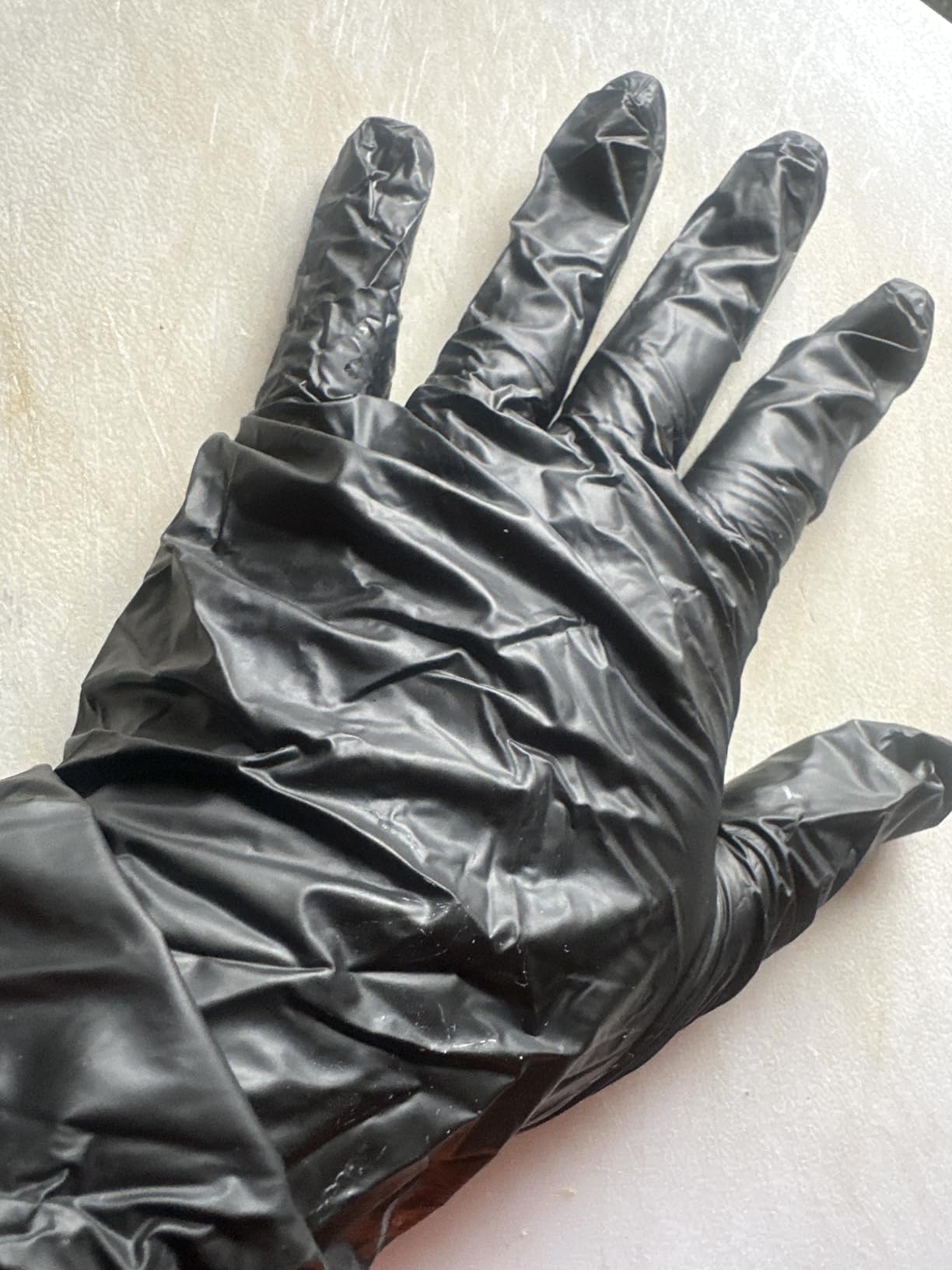 Schneider Vinyl Synthetic Exam Gloves, 4 Mil, Latex Free Disposable Gloves for Medical, Cooking, Cleaning, and Food Prep - Customer Photo 1