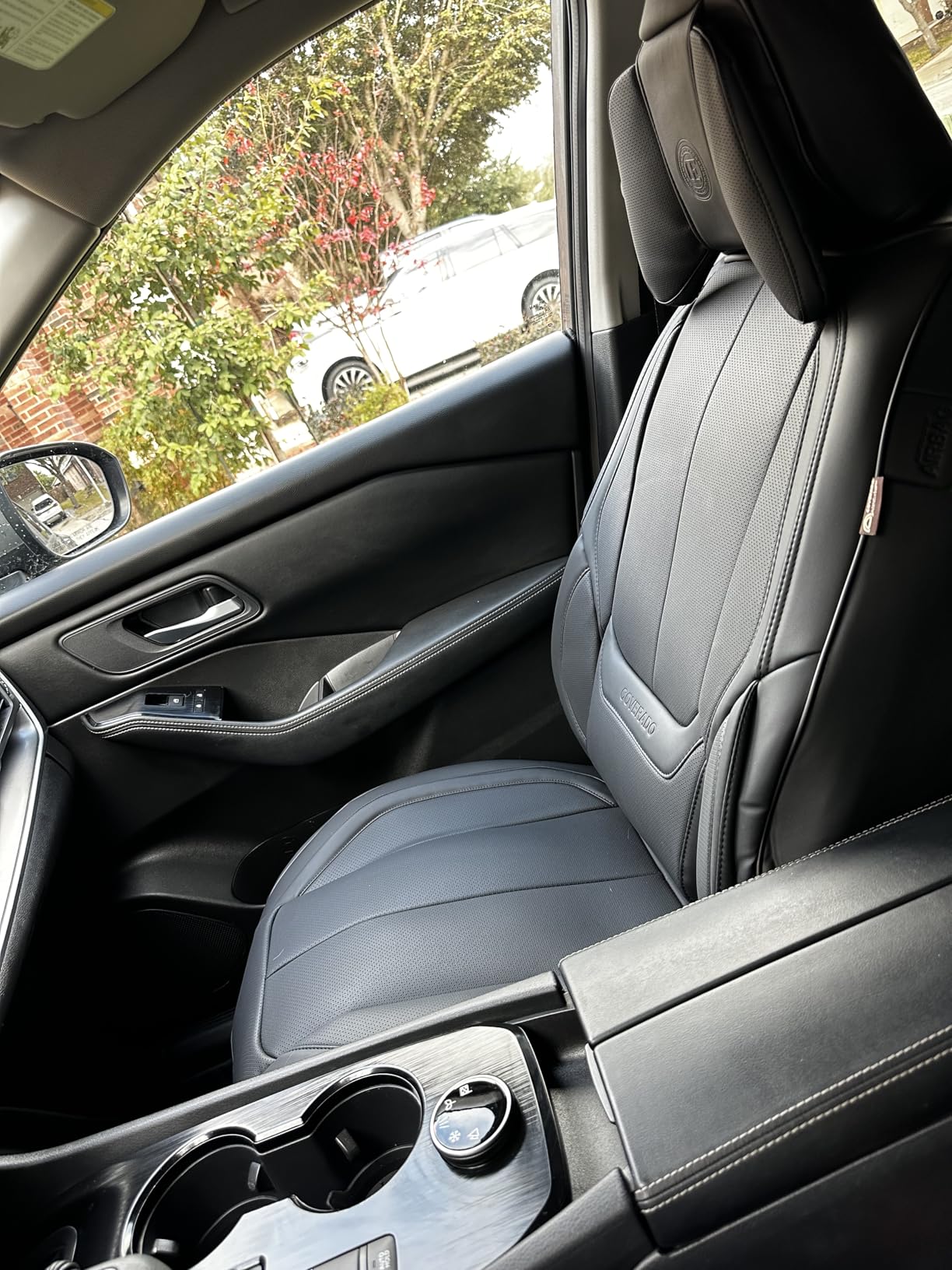 Coverado Car Seat Covers 5 Pieces, Full Set Universal Seat Covers for Cars, Waterproof Nappa Leather Auto Seat Protectors with Head Pillow customer photo 1