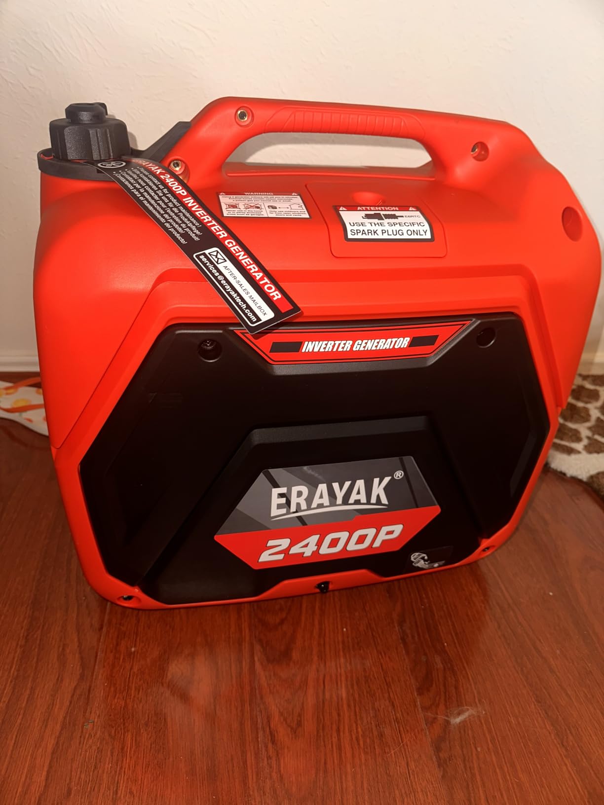 ERAYAK 2400W Portable Inverter Generator for Home Use, Super Quiet Small Generator for Camping Outdoor Emergency Power Backup, Gas Powered Engine, EPA, ECO Mode customer photo 2