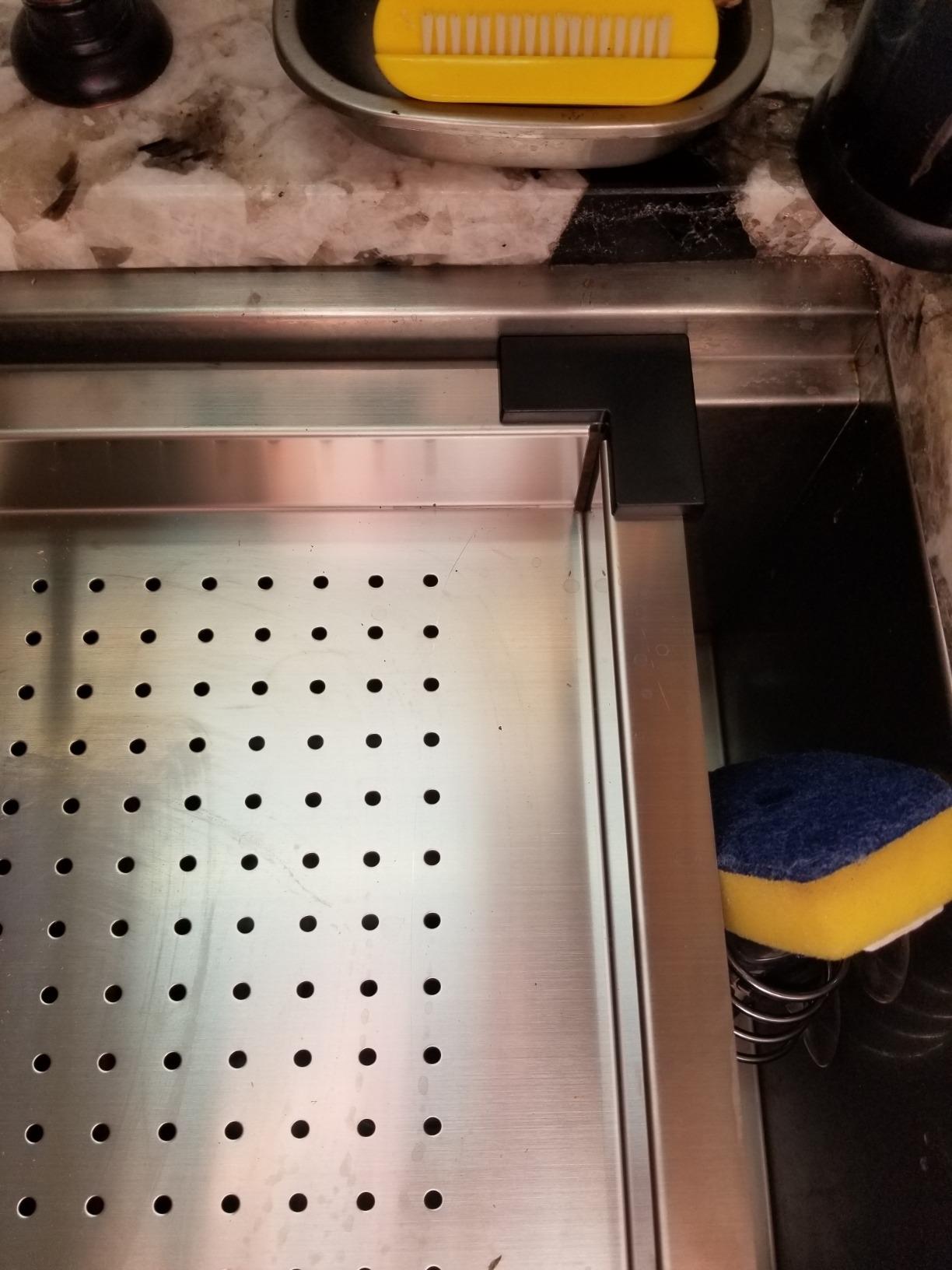 Ruvati 36-inch Workstation Kitchen Sink - Dual Tier Undermount Kitchen Sink - 16 Gauge Stainless Steel Kitchens Sinks with Brushed Finish hides scratches - RVH8277 - Customer Photo 1