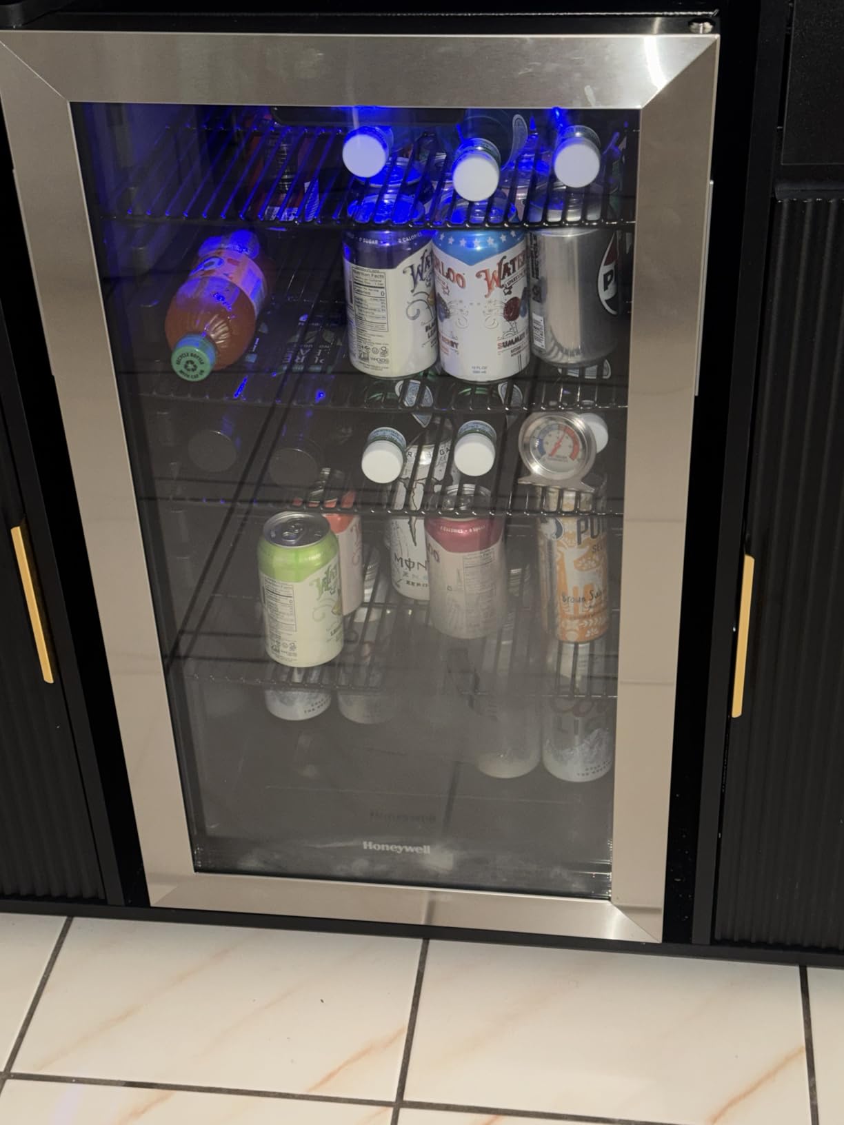 Honeywell Beverage Refrigerator and Cooler, 116 Can Mini Fridge with Glass Door for Soda Beer or Wine for Office or Bar with Adjustable Removable Shelving, Commercial Grade - Customer Photo 5