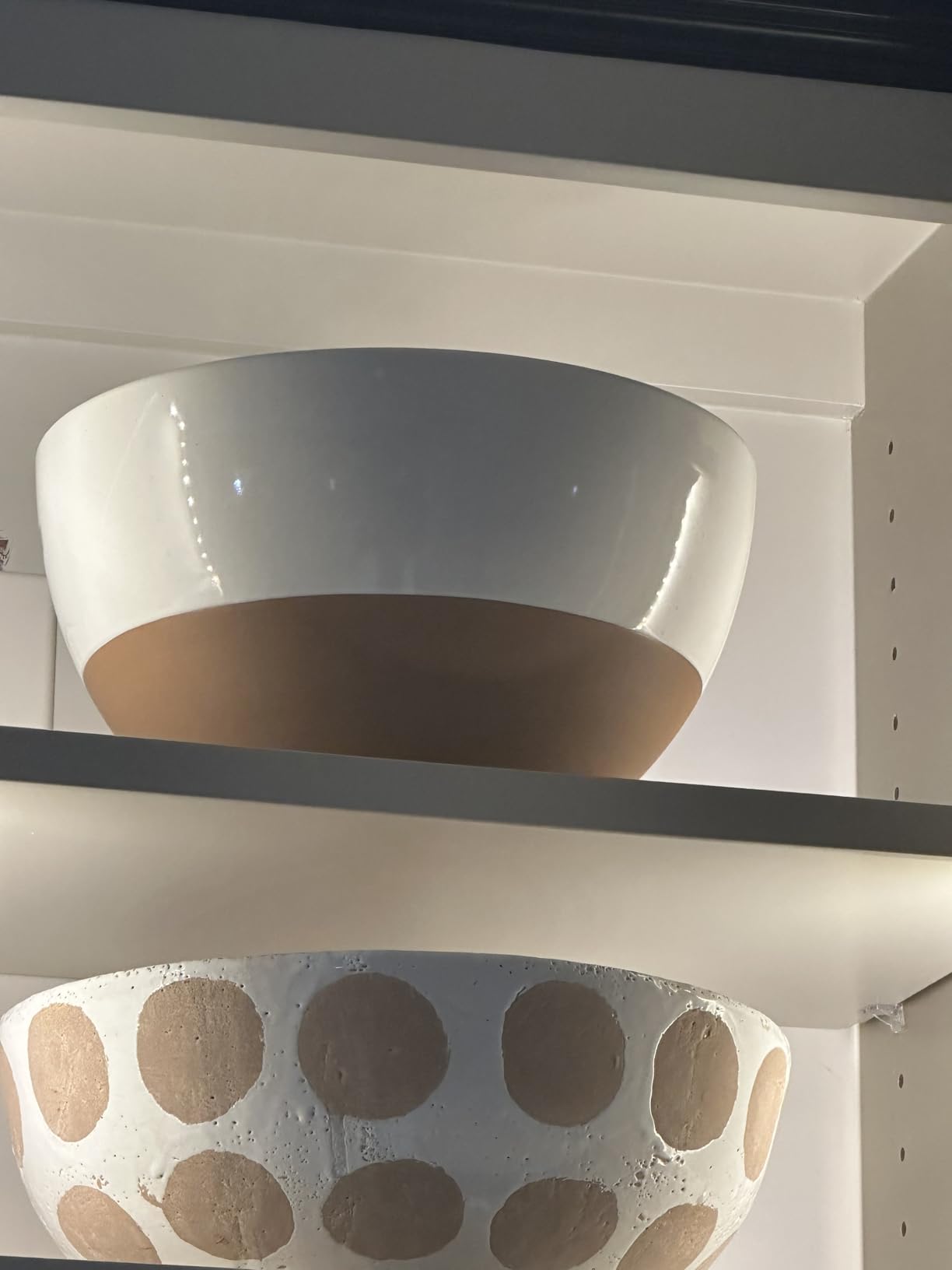 Mora Ceramic Large Mixing Bowls - Set of 2 Nesting Bowls for Cooking, Serving, Popcorn, Salad etc - Microwavable Kitchen Stoneware, Oven, Microwave and Dishwasher Safe - Extra Big 5.5 & 3.6 Qt - White - Customer Photo 2