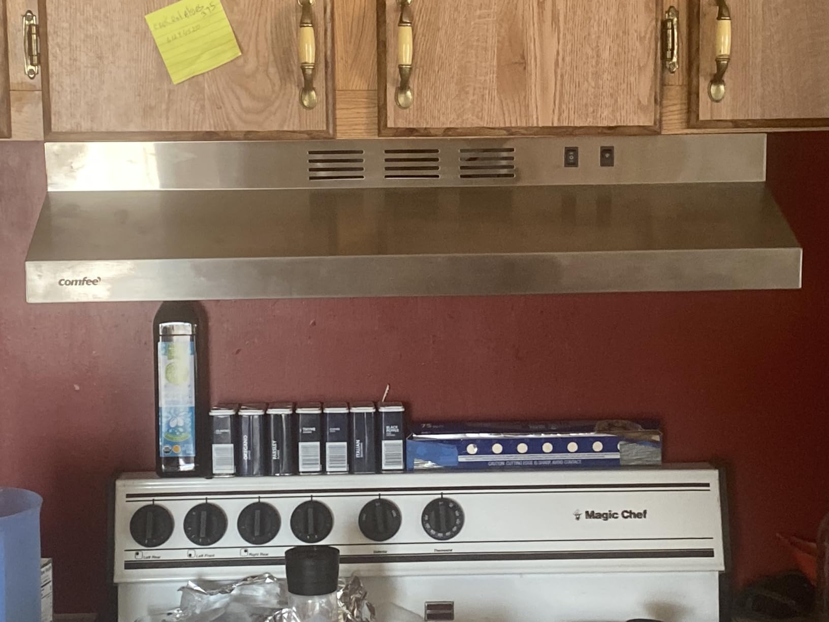 Comfee CVU30W4AST 30 inch Under Cabinet Ducted/Ductless Convertible Slim Vent Durable Stainless Steel Kitchen Reusable Filter, 3 Speed Exhaust Fan and 2 LED Lights Range Hood, 2.0 Version - Customer Photo 3