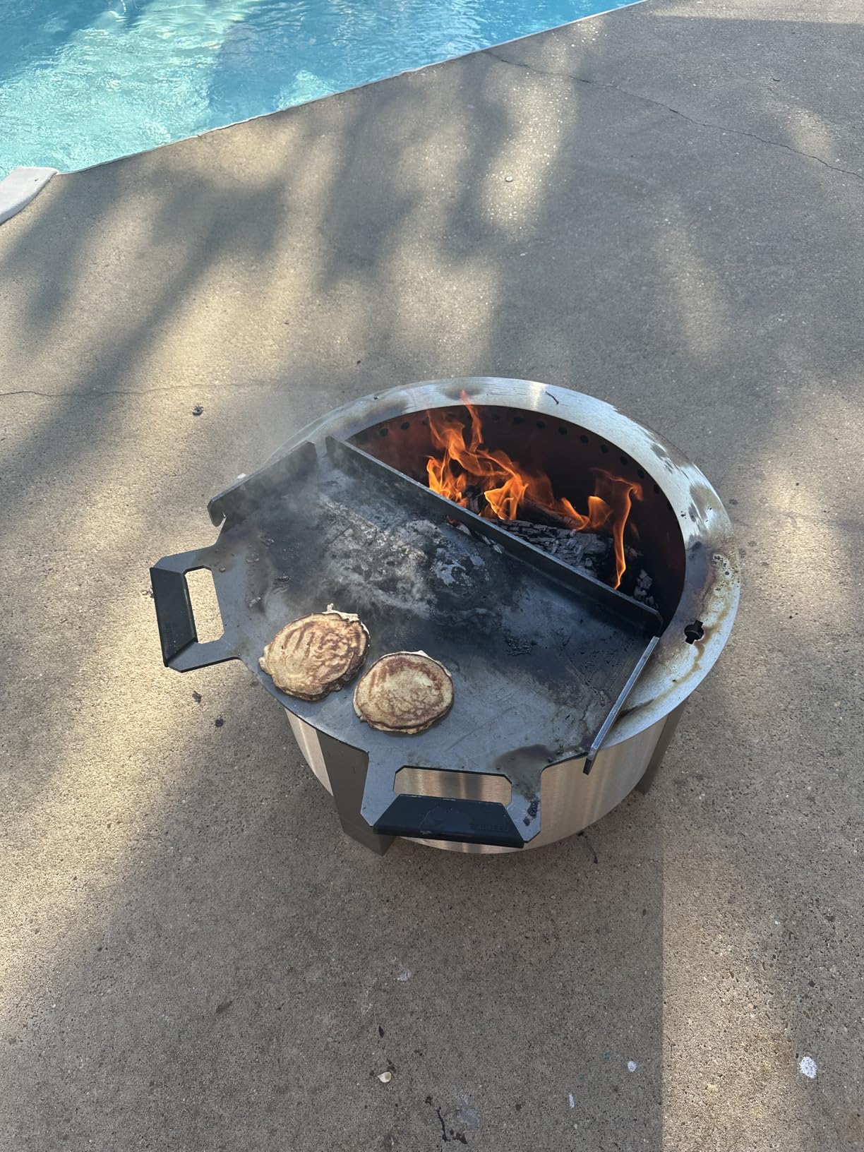 Breeo Smokeless Fire Pit (X Series 24, Corten Steel) | 27.5 inch Smokeless Firepit for Outside | 62 Pounds | Ideal for Families Compatible with Wide Range of Breeo Accessories customer photo 2