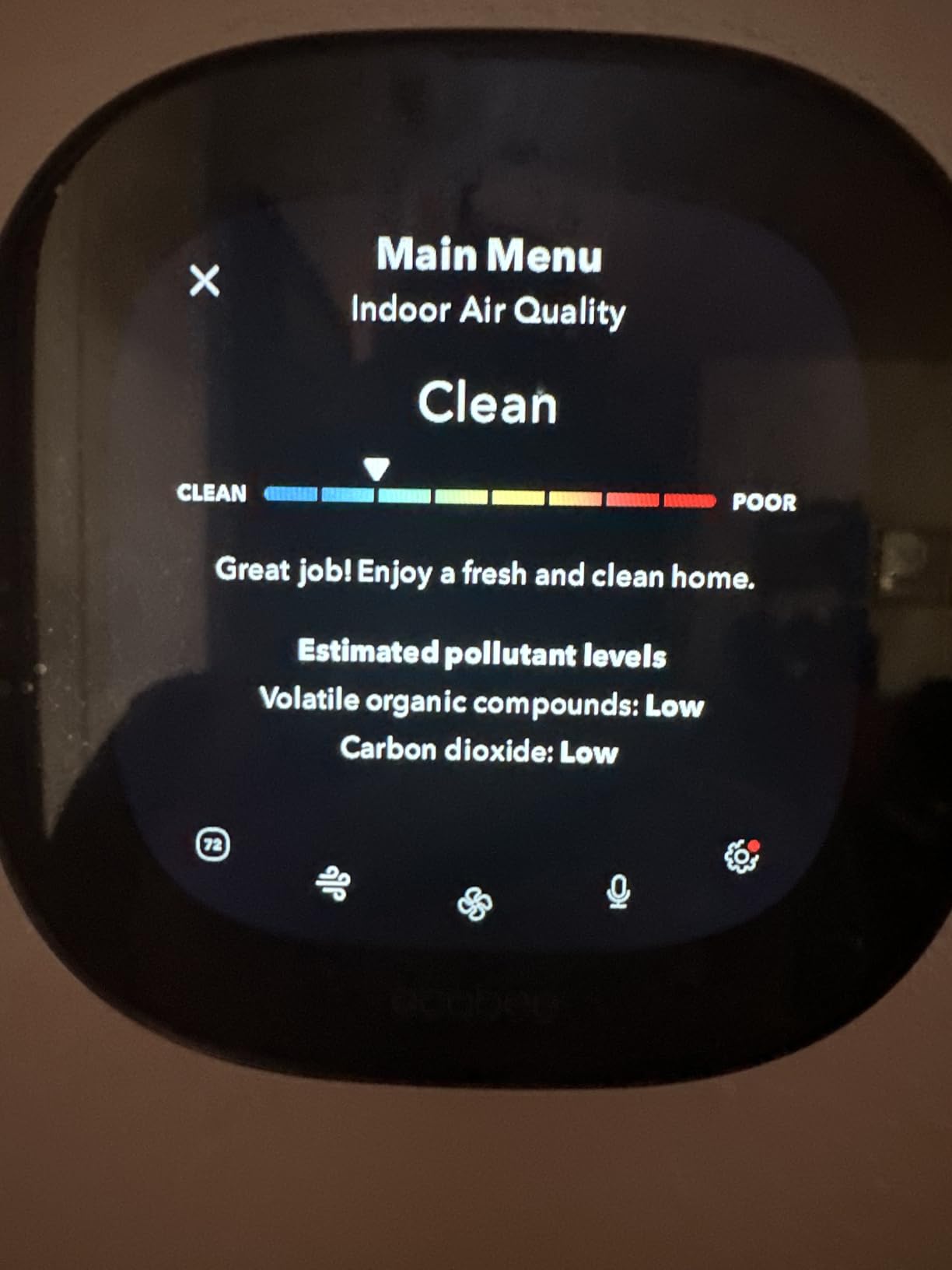 ecobee Smart Thermostat Premium with Smart Sensor and Air Quality Monitor - Programmable Wifi Thermostat - Works with Siri, Alexa, Google Assistant customer photo 1