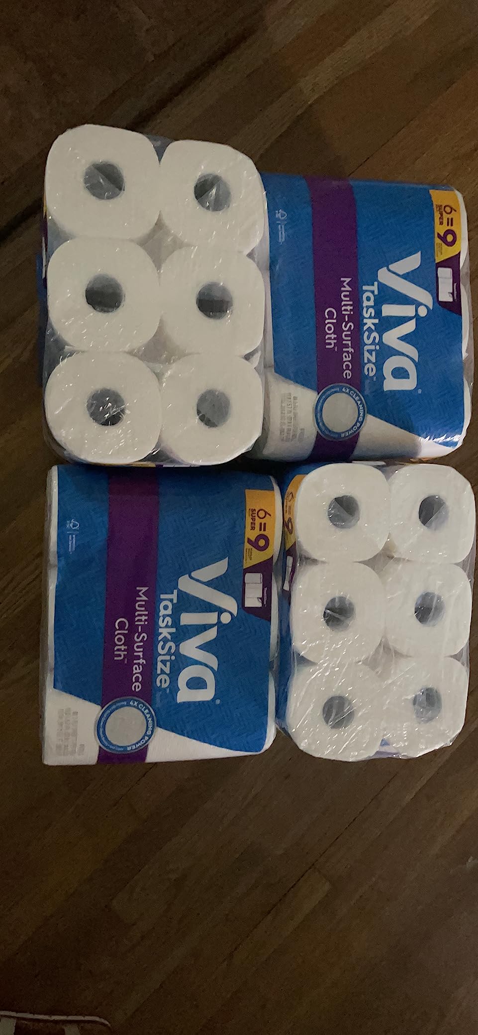 Viva Multi-Surface Cloth Paper Towels, Task Size - 12 Super Rolls (2 Packs of 6) - 81 Sheets Per Roll - Customer Photo 2