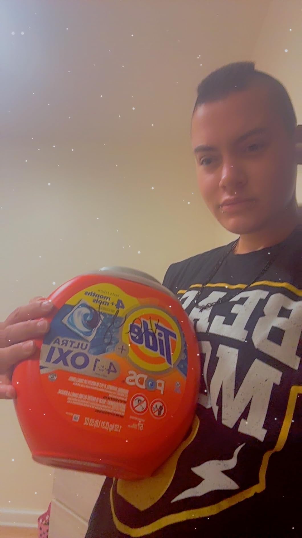 Tide 4-in-1 Ultra Oxi PODS Laundry Detergent Pacs, 85 Count, HE Compatible, Built in Pre-treater for Stains - Customer Photo 1