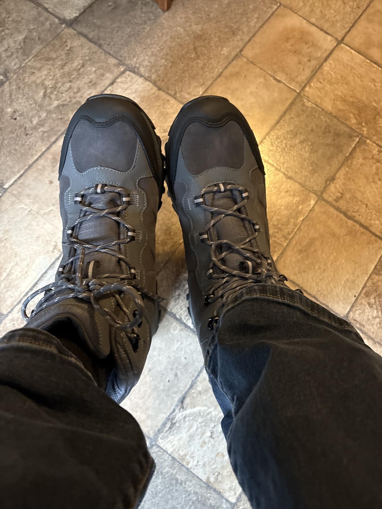 NORTIV 8 Men's Waterproof Hiking Boots Outdoor Mid Trekking Lightweight Mountaineering Shoes Paladin customer photo 1