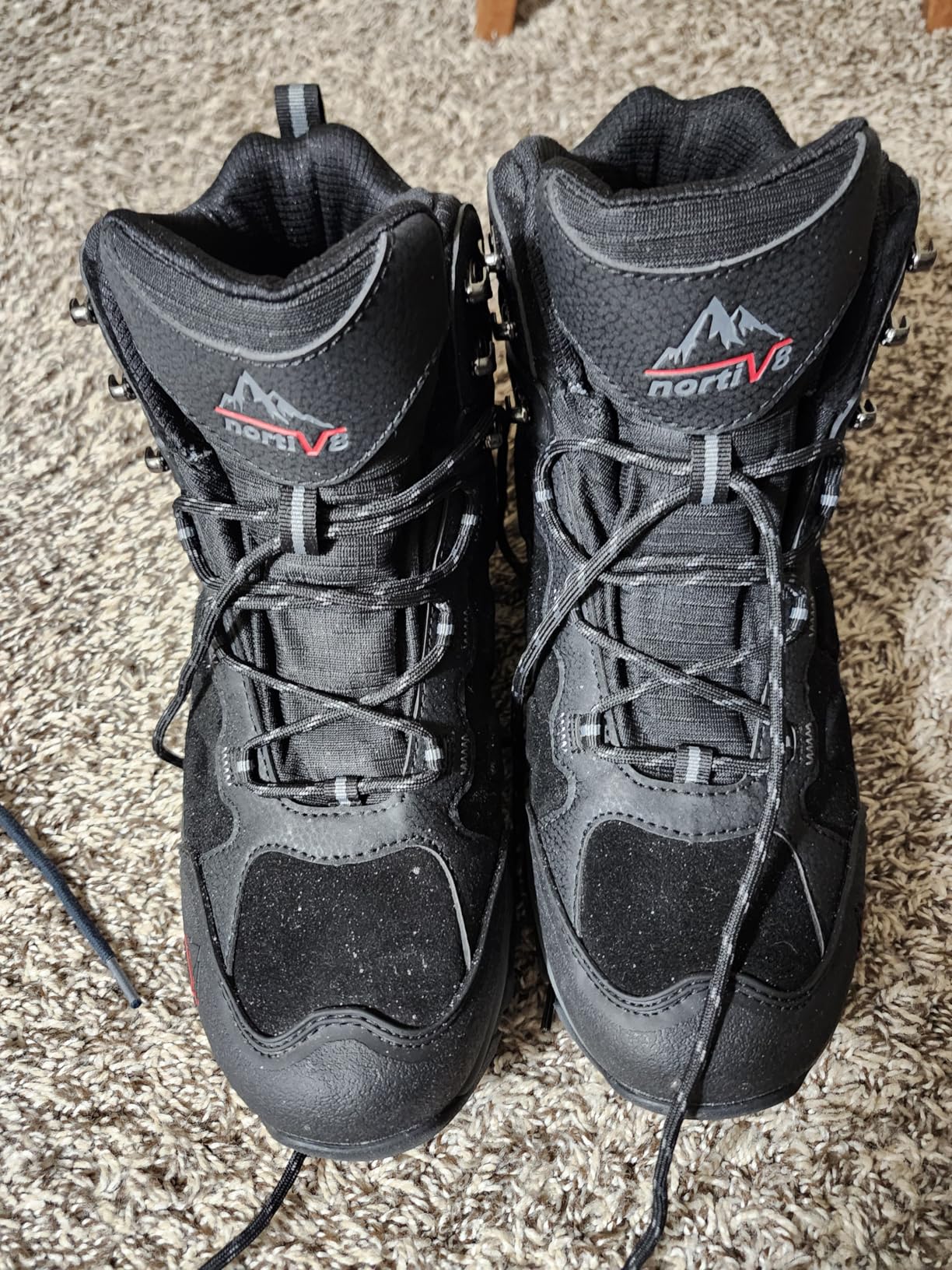 NORTIV 8 Men's Waterproof Hiking Boots Outdoor Mid Trekking Lightweight Mountaineering Shoes Paladin customer photo 2