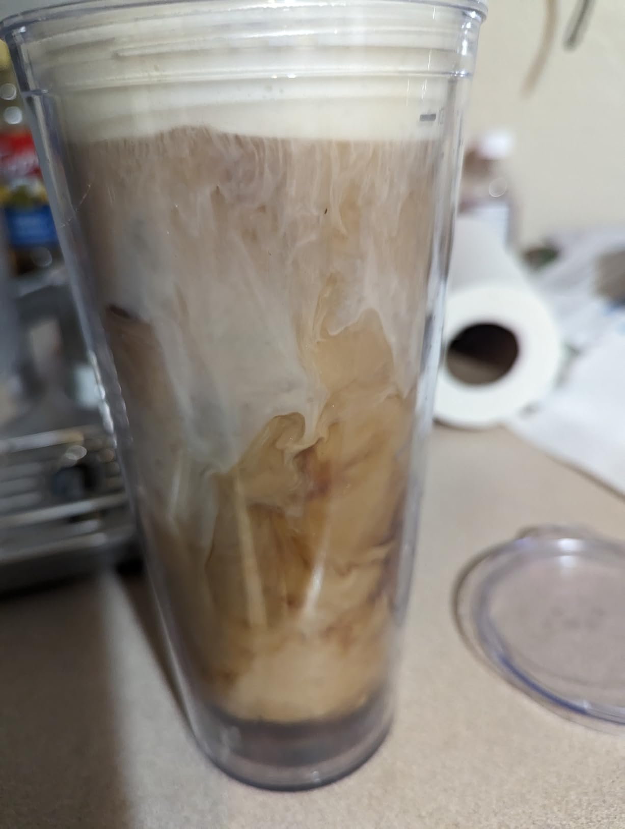 Mr. Coffee 4-in-1 Latte Lux Iced Hot Coffee Maker with Built-In Milk Frother Single-Serve 22 Ounces - Customer Photo 2