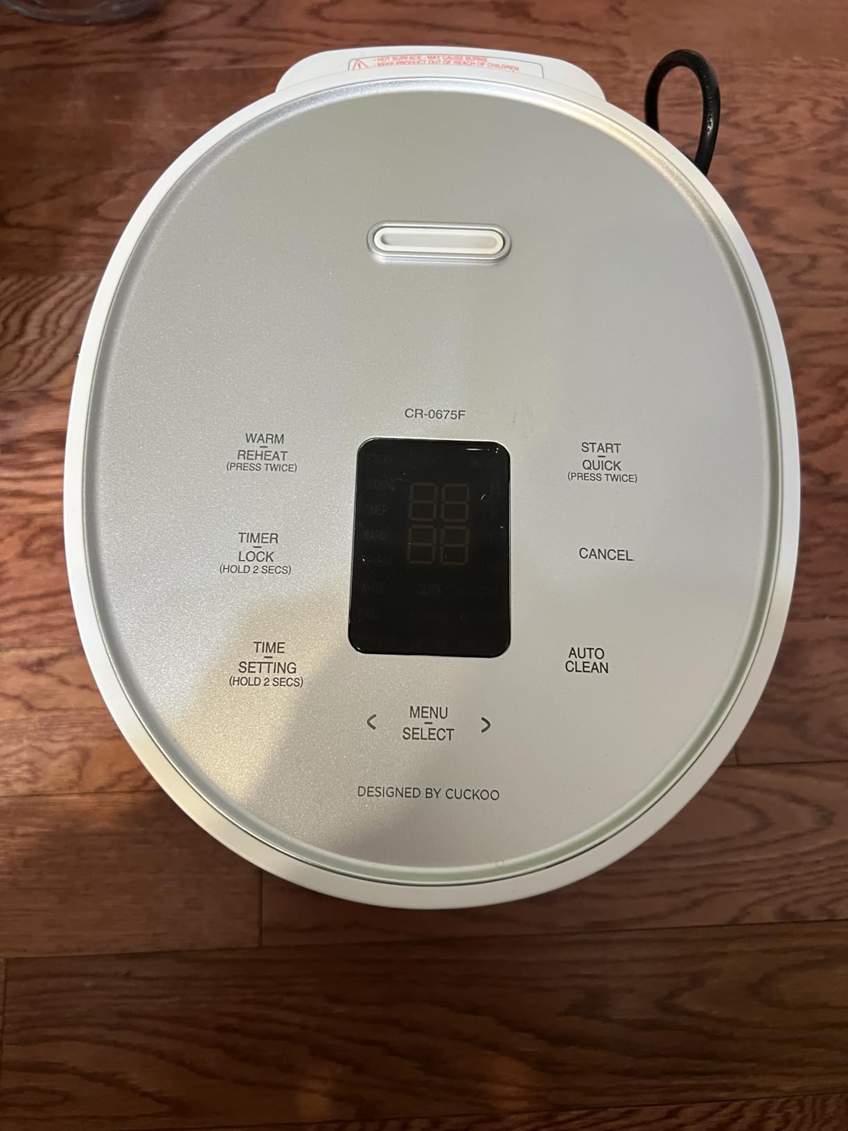 CUCKOO Micom Rice Cooker 3-Cup Uncooked / 6-Cup Cooked with Nonstick Inner Pot, Small Rice Maker with 8 Menu Options, Fuzzy Logic Technology, Auto Clean, Quick Rice Mode, White (CR-0375FW) - Customer Photo 1