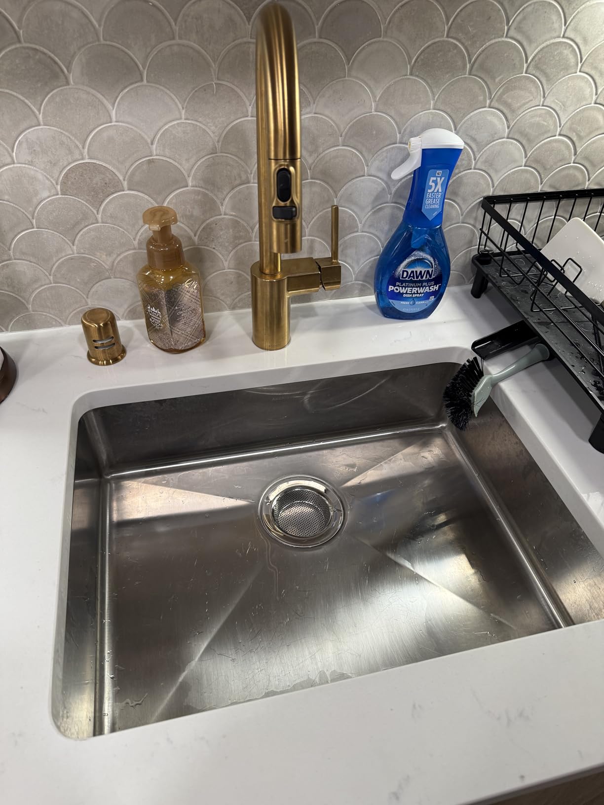 2 Pcs Sink Strainer for Most Kitchen Sink Drain Basket, Upgraded Double-Layer Safe Design Kitchen Sink Strainer (Outer Diameter 4.5 Inch) - Customer Photo 3