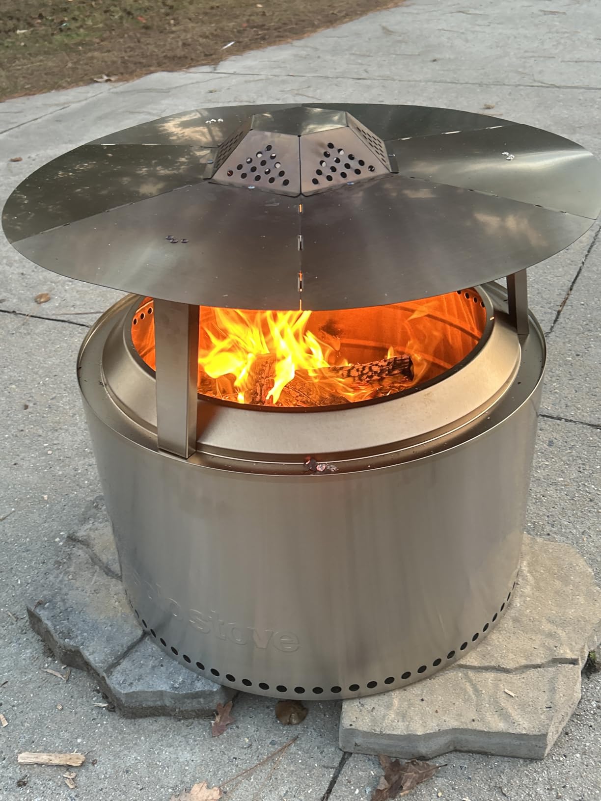 Solo Stove Yukon 2.0, 27 Inch Smokeless Fire Pit with Removable Ash Pan - Wood Burning Portable Stainless Steel Outdoor Fireplace, Stainless Steel, Ideal for 6 or More People, 38 lbs customer photo 1