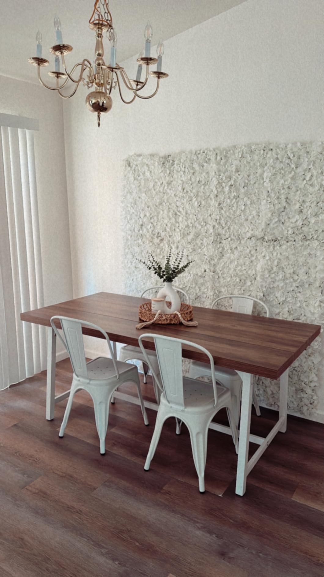 Tribesigns Dining Table for 8 People, 70.87-inch Rectangular Wood Kitchen Table with Strong Metal Frame, Industrial Large Long Dining Room Table for Big Family (Rustic Brown) Customer Review Tribesigns Dining Table for 8 People, 70.87-inch Rectangular Wood Kitchen Table with Strong Metal Frame, Industrial Large Long Dining Room Table for Big Family (Rustic Brown) - Customer Photo 2