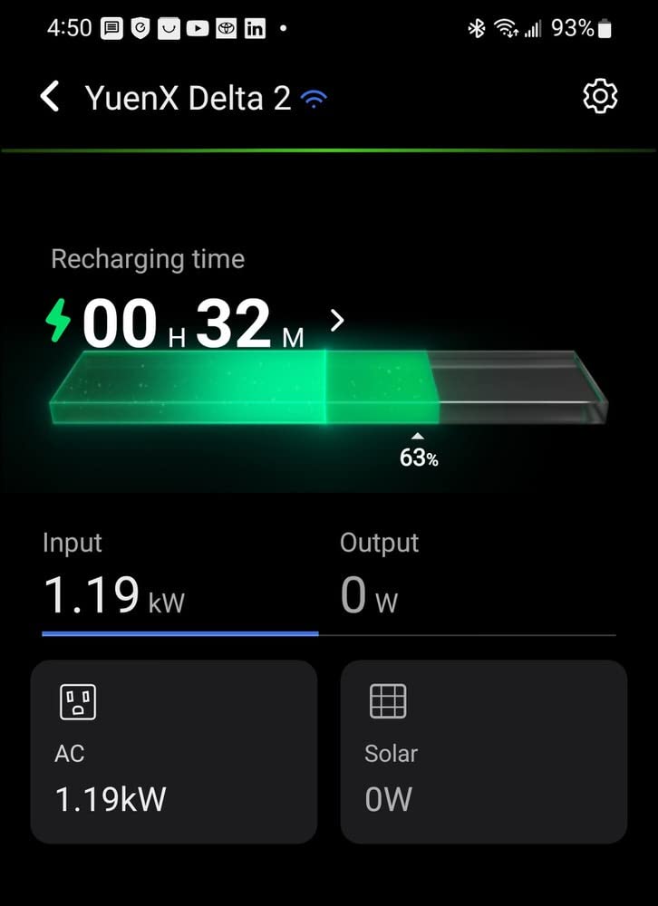 EF ECOFLOW Portable Power Station DELTA 2, 1024Wh LiFePO4 (LFP) Battery, 1800W AC/100W USB-C Output, Solar Generator(Solar Panel Optional) for Home Backup Power, Camping & RVs customer photo 1