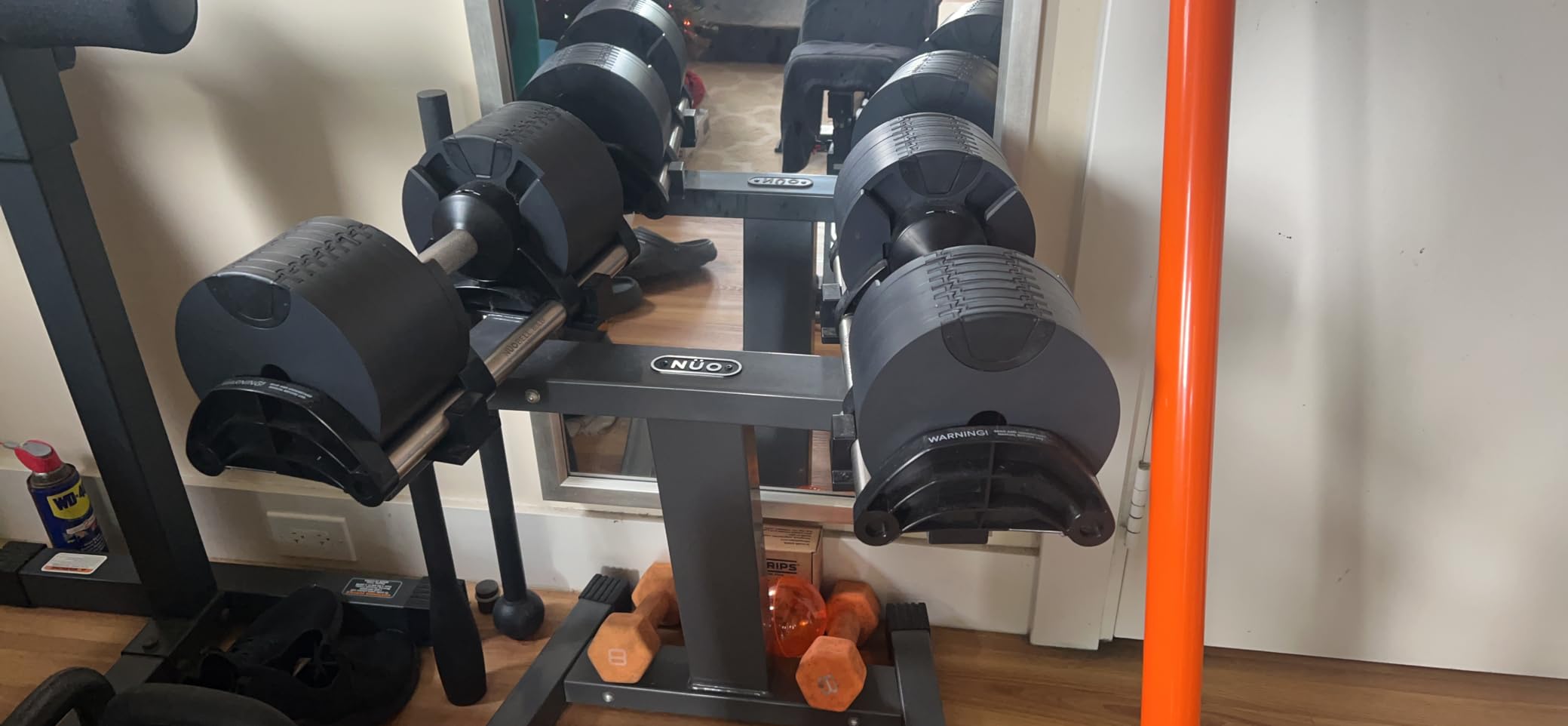 NUOBELL Adjustable Dumbbells 5-80 lbs: Replace 16 Sets, Ideal for Home Gym Weight Bench & Press customer photo 1