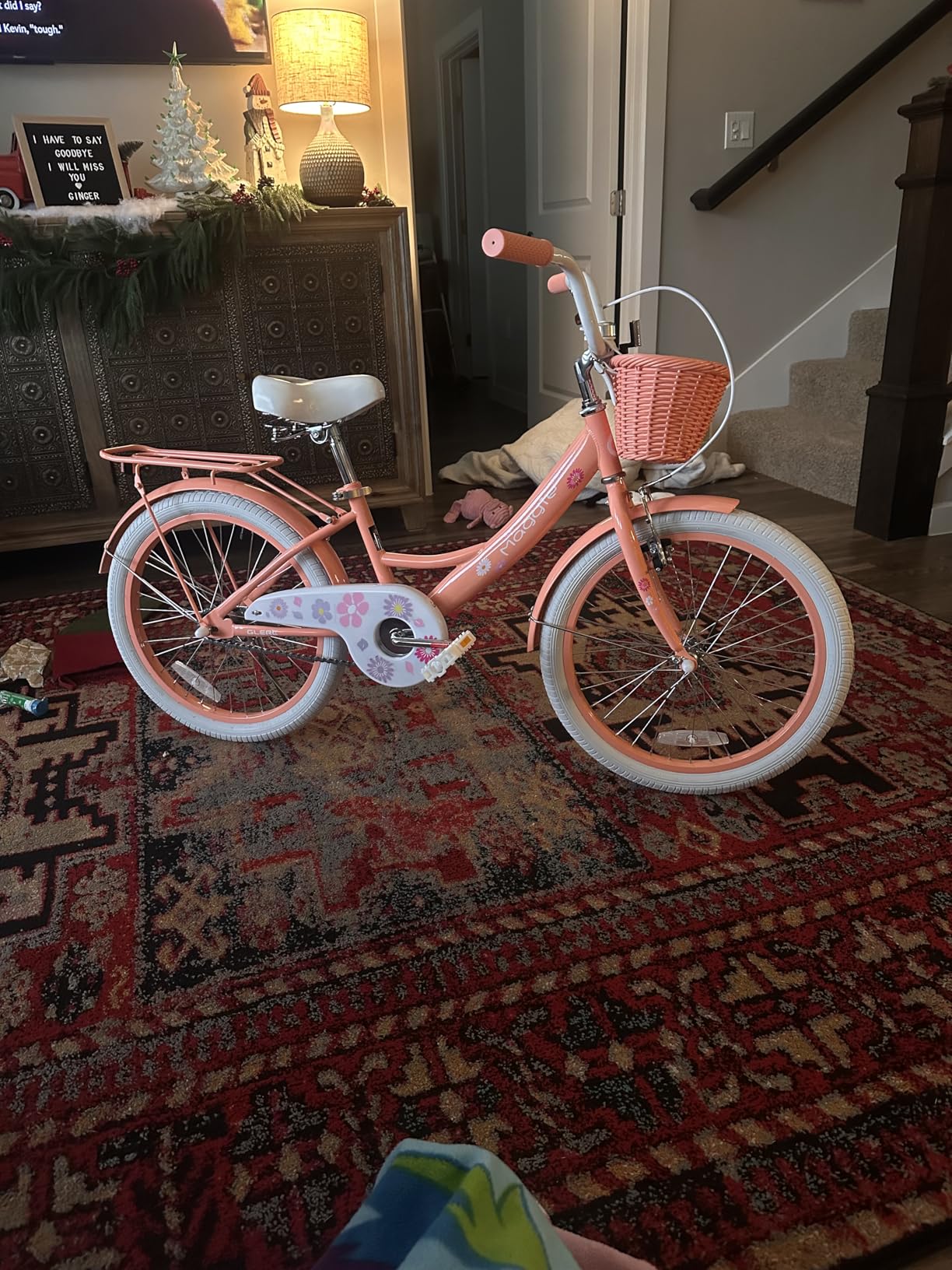 Glerc Maggie Girls Bike, 12-20 Inch Kids Bike for 2-13 Years Old Children, Princess Style Kids Bicycle with Doll-Seat & Basket & Training Wheels, Multiple Colors customer photo 1