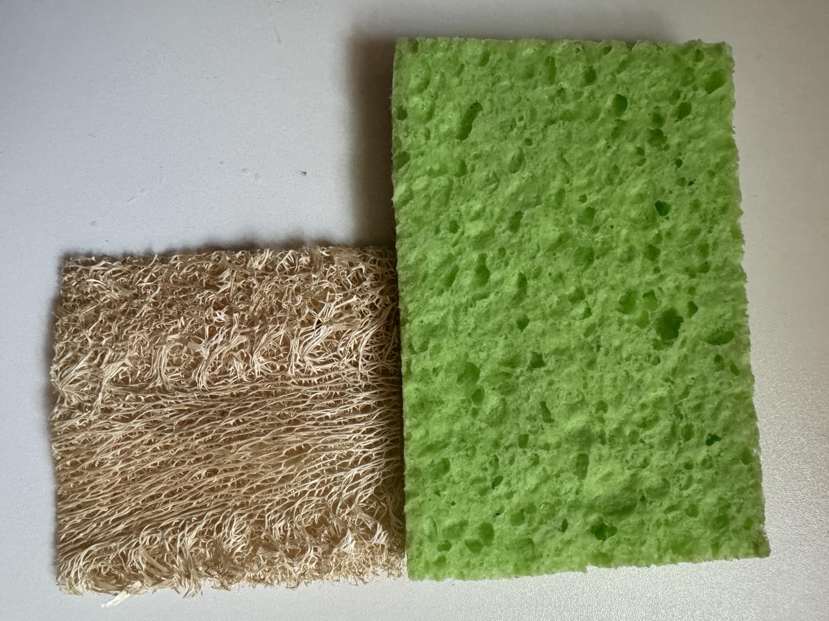 Natural Loofah Dish Sponge (Pack 10) - Vegetable Scrubber for Kitchen - 100% Biodegradable Compostable Dishwashing Scouring Pad, Zero Waste Plastic Free Eco Friendly Sustainable - Customer Photo 1