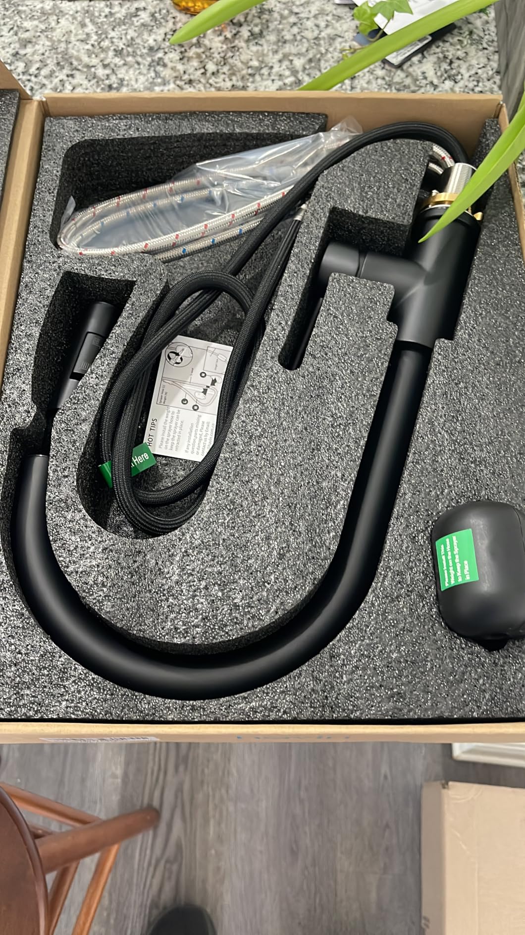 Havin Gold Kitchen Faucet with Pull Down Sprayer, High Arc Stainless Steel Material, with cUPC Ceramic Cartridge,Without Deck Plate,Fit for 1 Hole Kitchen Sink or Laundry Sink,Brushed Gold,HV501G - Customer Photo 1