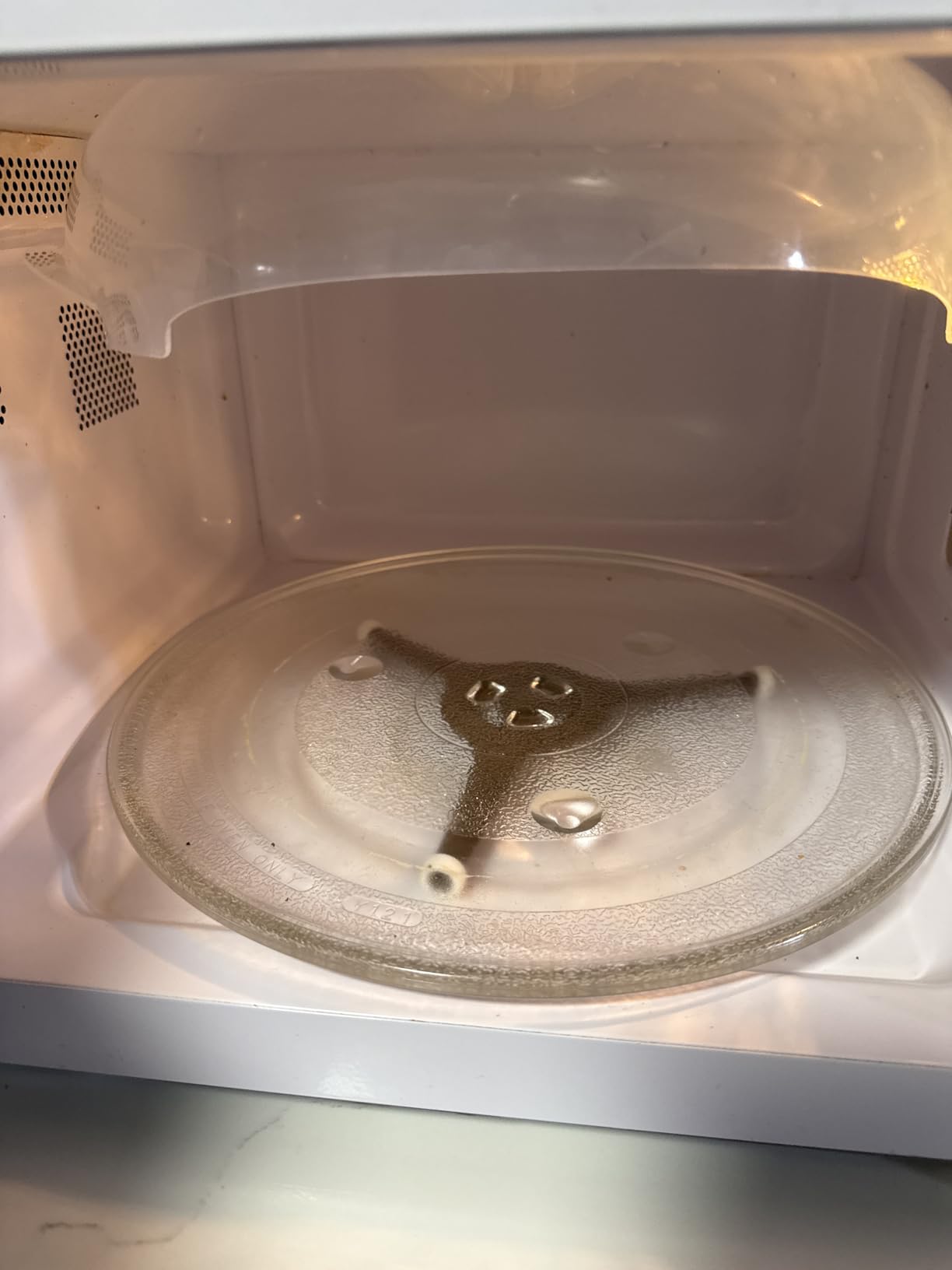 HOVER COVER Magnetic Splatter Cover, 12-Inch Clear BPA-Free Food Lid, Vented Plate Guard with Steam Vents, Anti-Splash Microwave Lid, Dishwasher Safe, Space-Saving Magnetic Storage - Gray - Customer Photo 1