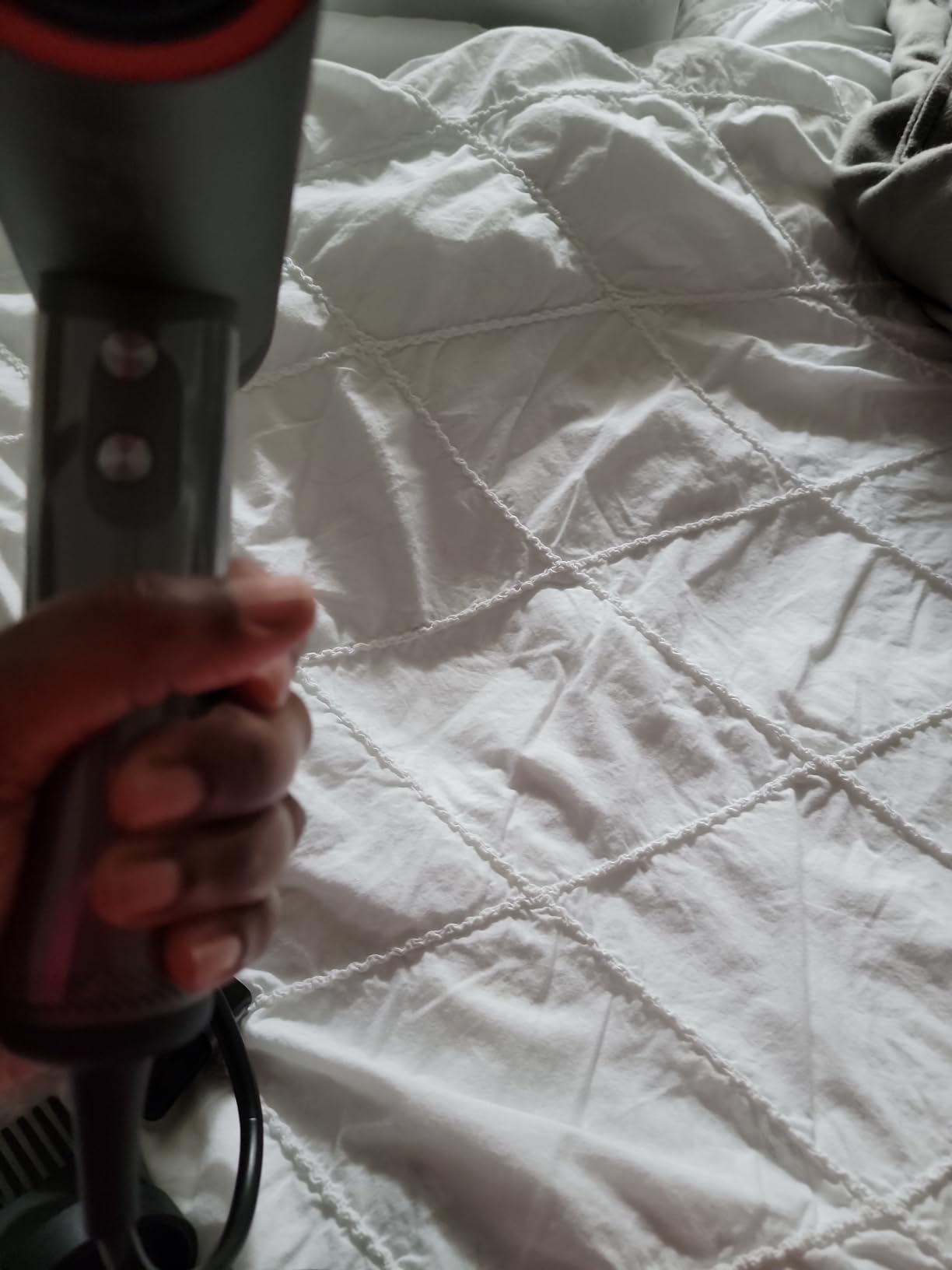 TYMO Hair Dryer with Diffuser for Women - 1500W Professional High Speed Blow Dryer with Comb, 110,000RPM Fast Dry, 200 Million Ionic Hairdryer, 4 Temps & 3 Speeds, 8 Ft Cord for Salon, Graphite customer photo 2