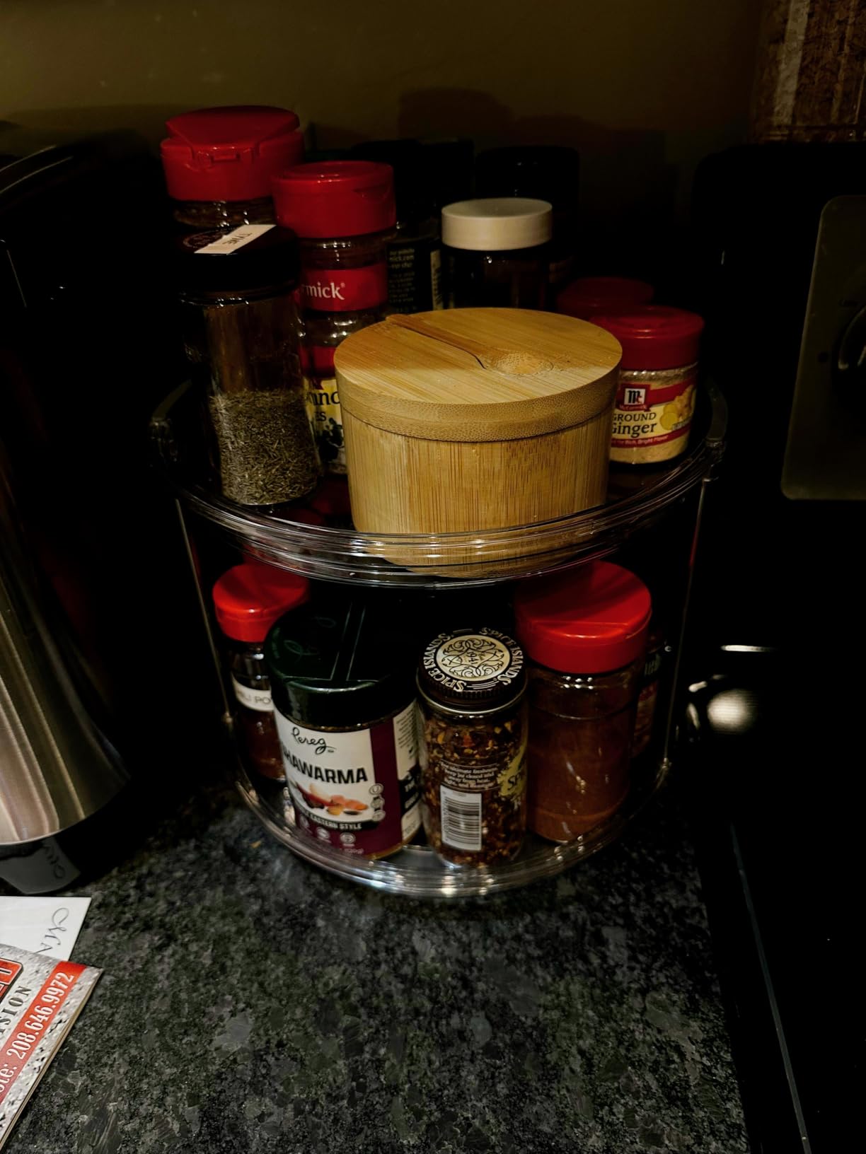 Amazon Basics 2 Tier Lazy Susan Turntable Organizer, 12