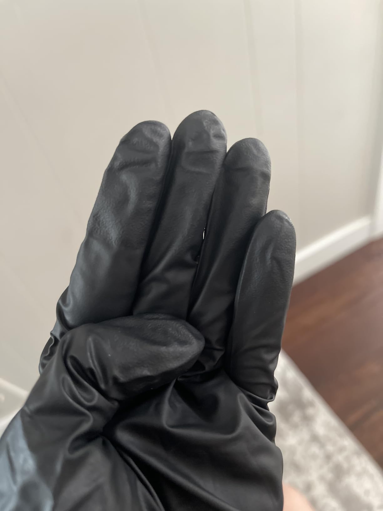 TitanFlex Disposable Nitrile Exam Gloves, 6-mil, Black, Heavy Duty, Latex Free, Food Safe for Cooking & Food Prep - Customer Photo 4