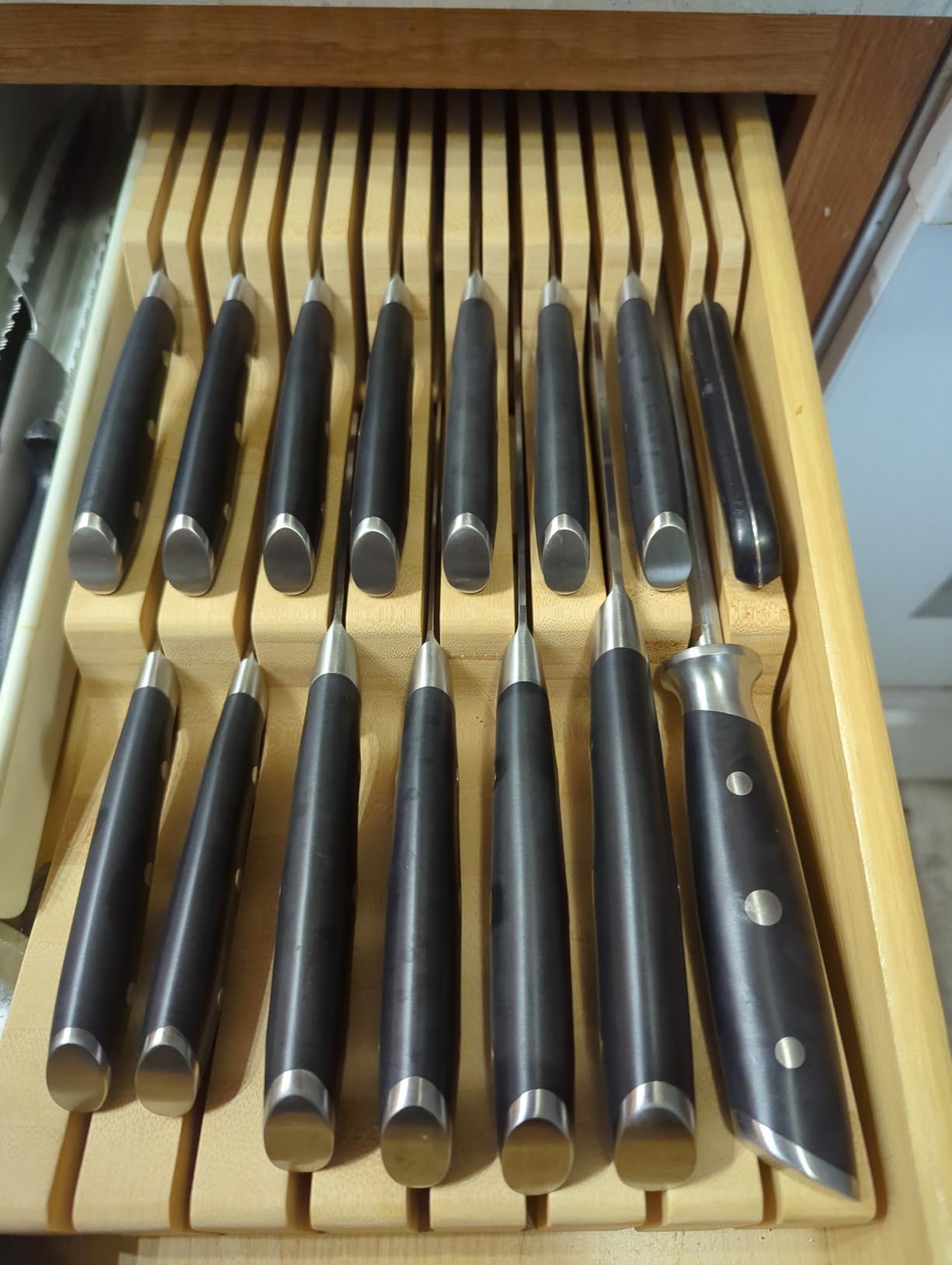 Cangshan ALPS Series 502827 German Steel Forged 15-Piece In-Drawer Knife Set with Bamboo Tray - Customer Photo 1