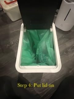 XPIY Trash Can with Lid, 2 Pack 4 Gallons/15 Liters Garbage Can with Press Top, Small Trash Can Dog Proof, Plastic Trash Bin, Waste Basket for Bathroom|Kitchen|Bedroom|Office (2, Black) - Customer Photo 1