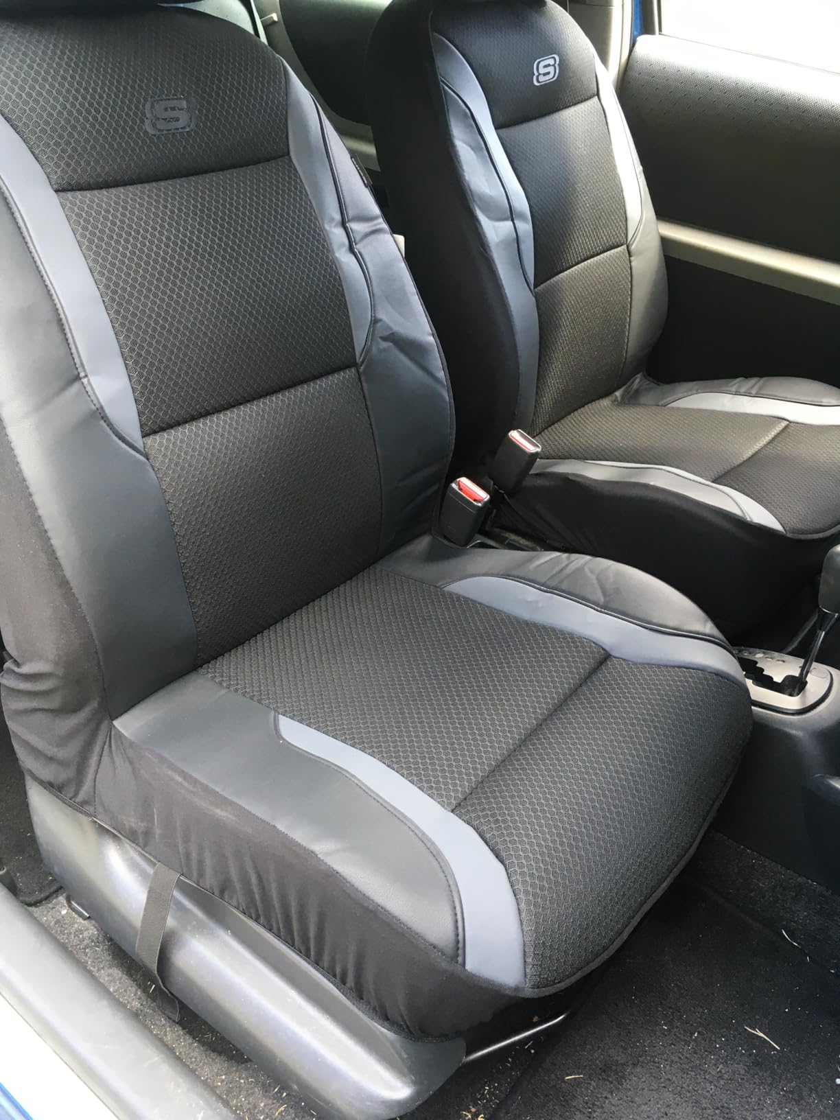 Skechers Men's Memory Foam Seat Covers, Air Cool Mesh Thick Car Seat Covers, Car Seat Covers Front Seats Airbag Compatible, Universal Automotive Comfort for Most Cars, Vans, Trucks, SUV customer photo 1