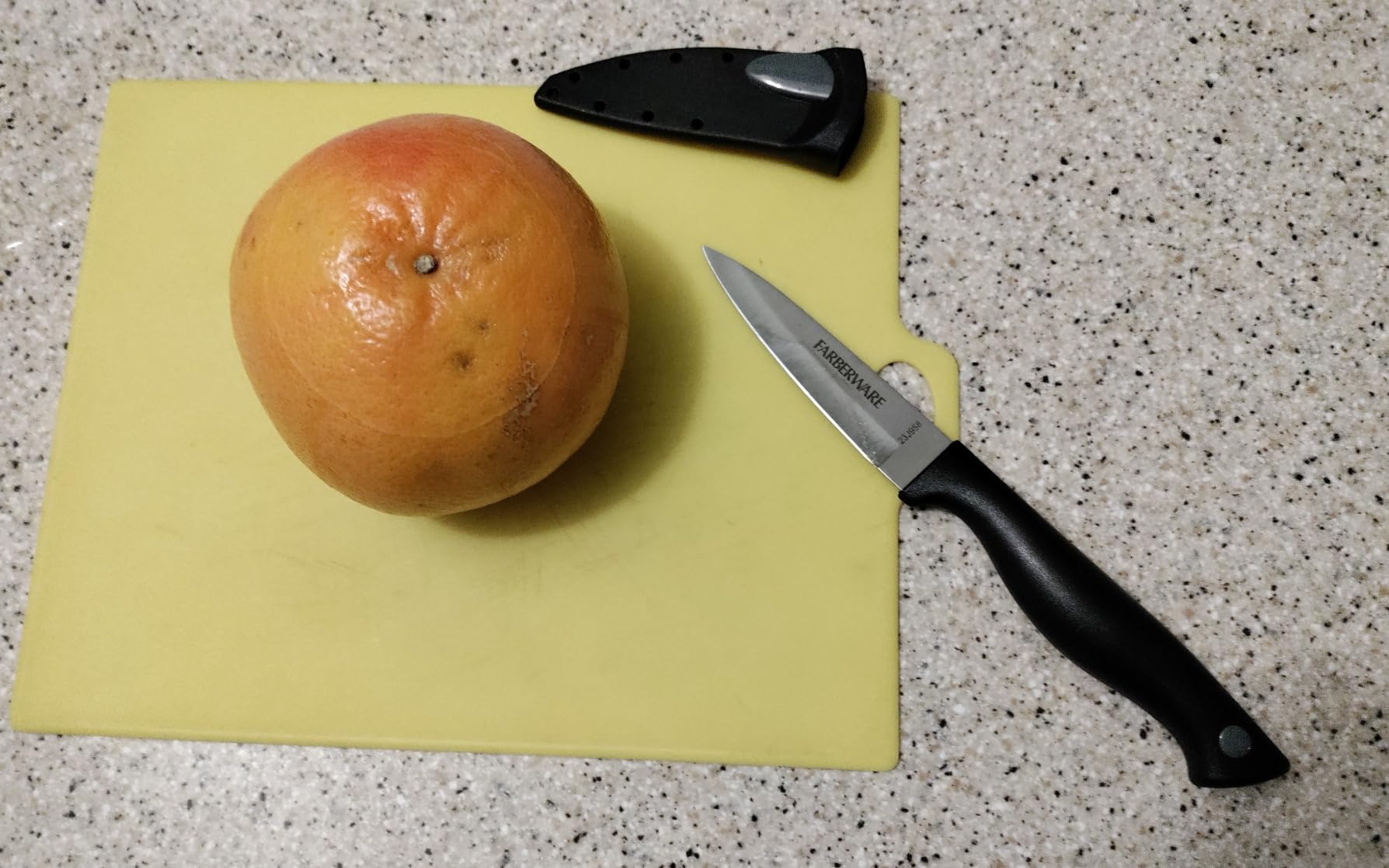 Farberware Edgekeeper 3.5-Inch Paring Knife with Self-Sharpening Blade Cover, High Carbon-Stainless Steel Kitchen Knife with Ergonomic Handle, Razor-Sharp Knife, Black Customer Review Farberware Edgekeeper 3.5-Inch Paring Knife with Self-Sharpening Blade Cover, High Carbon-Stainless Steel Kitchen Knife with Ergonomic Handle, Razor-Sharp Knife, Black - Customer Photo 2