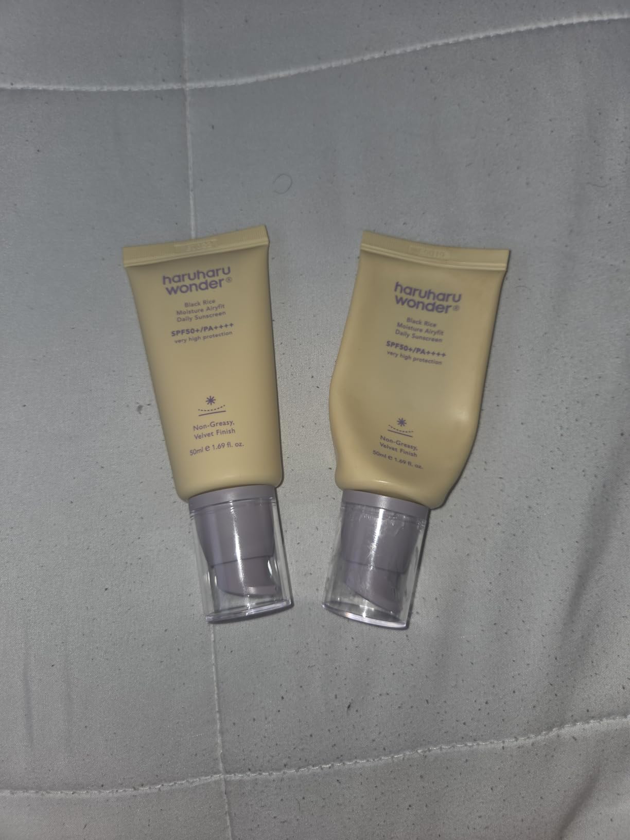 Haruharu Wonder Black Rice Moisture Airyfit Daily Sunscreen 1.69fl.oz - Velvet Finish, No White Cast, Hydrating, Moisturizing, Korean Skin Care, Vegan, Clean Beauty customer photo 1