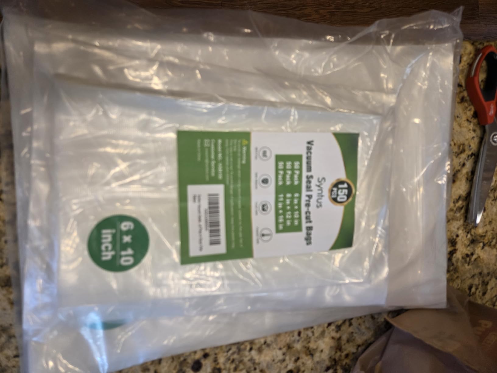 Syntus Vacuum Sealer Bags, 150 Gallon 11 Syntus Vacuum Sealer Bags, 150 Gallon 11