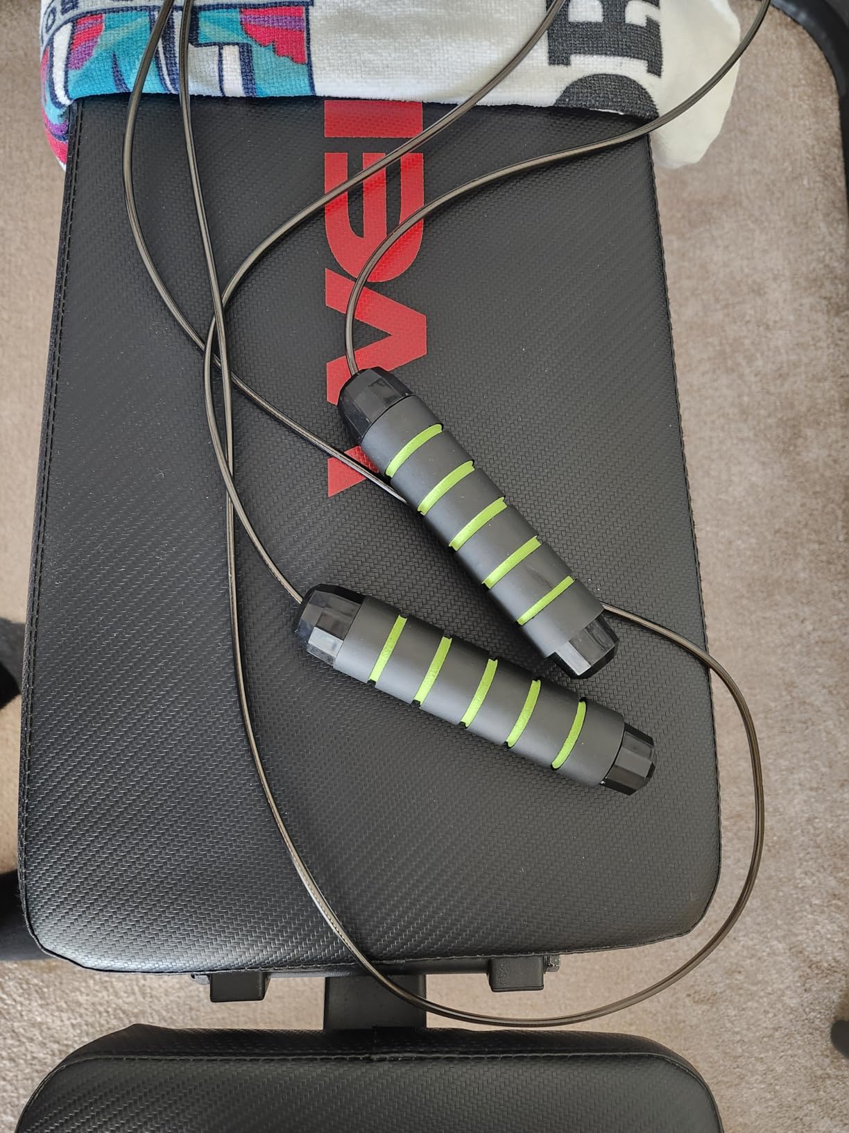 BOOMIBOO Jump Rope, Adjustable Jump Ropes,Skipping Rope Tangle-Free Rapid Speed with Ball Bearings for Women Men Kids,Exercise & Slim Body Jumprope at Home School Gym customer photo 1