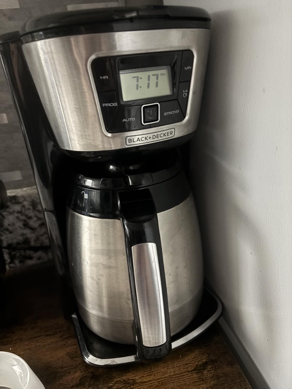 BLACK+DECKER 12 Cup Thermal Programmable Coffee Maker with Brew Strength and VORTEX Technology, Black/Steel, CM2046S - Customer Photo 1