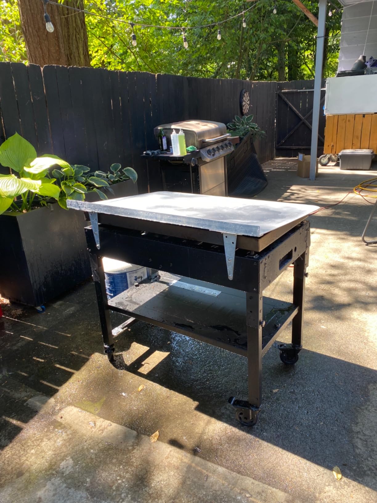 Pit Boss 11004 5-Burner with Folding Shelves Griddle, Black - Customer Photo 3