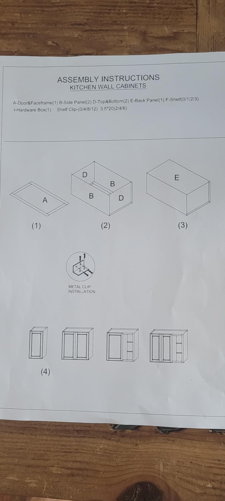 Hollywood Fabiani Design Wall Kitchen Cabinet - 36W x 12D x 12H Shaker White RTA - Customer Photo 1
