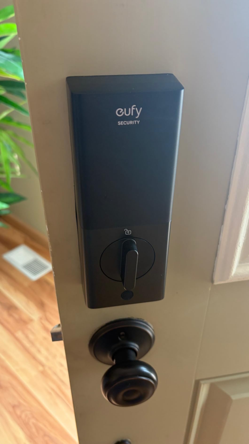 eufy Security Smart Lock C220, Fingerprint Keyless Entry Door Lock, Built-in Wi-Fi, App Remote Control, Front Door Smart Lock Deadbolt, 8Months Battery, Reliable Power, IP53 Waterproof, BHMA Grade 3 customer photo 2