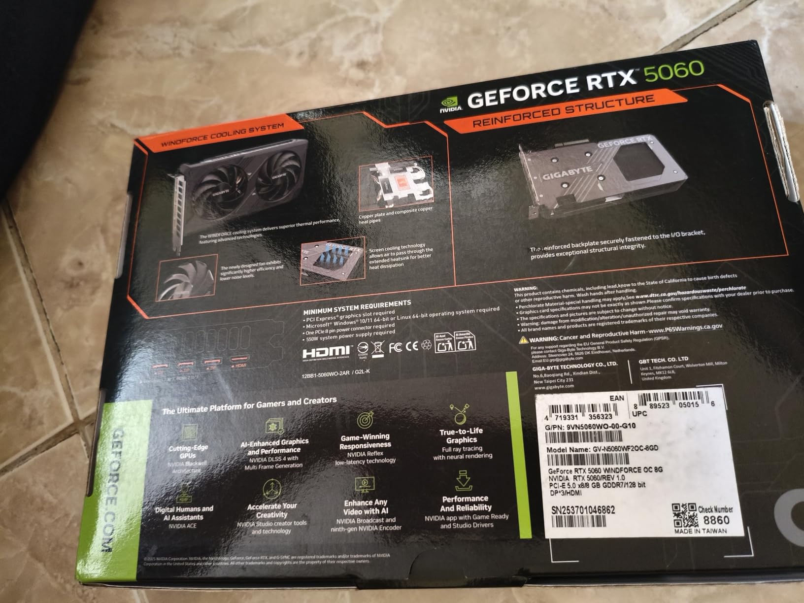 Gigabyte GeForce RTX 4060 WINDFORCE OC 8G Graphics Card, 2X WINDFORCE Fans, 8GB 128-bit GDDR6, GV-N4060WF2OC-8GD Video Card customer photo 2