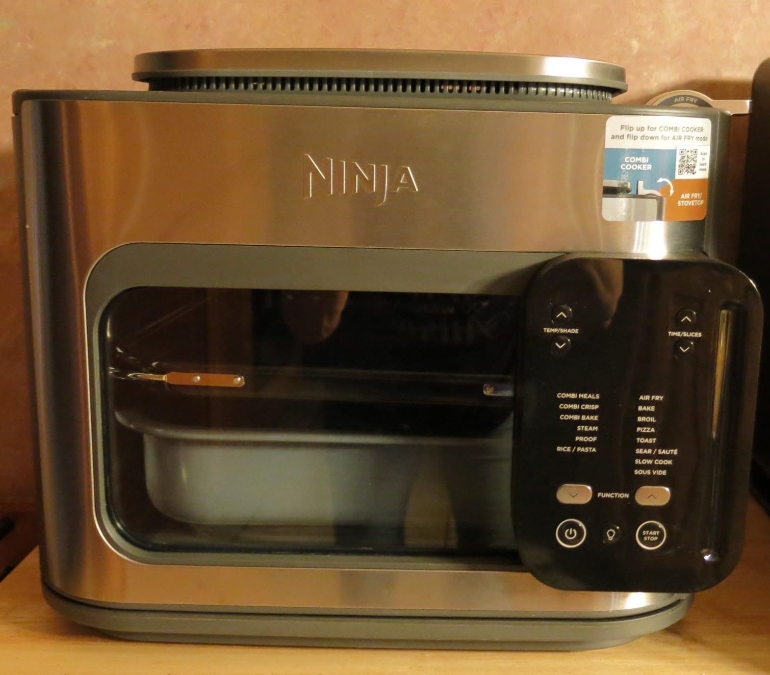 Ninja Combi All-in-One Multicooker, Oven, & Air Fryer, Complete Meals in 15 Mins, 14-in-1 Functions, Combi Cooker + Air Fry, Bake, Roast, Slow Cook and More, 3 Accessories, Stainless Steel, SFP701 - Customer Photo 1