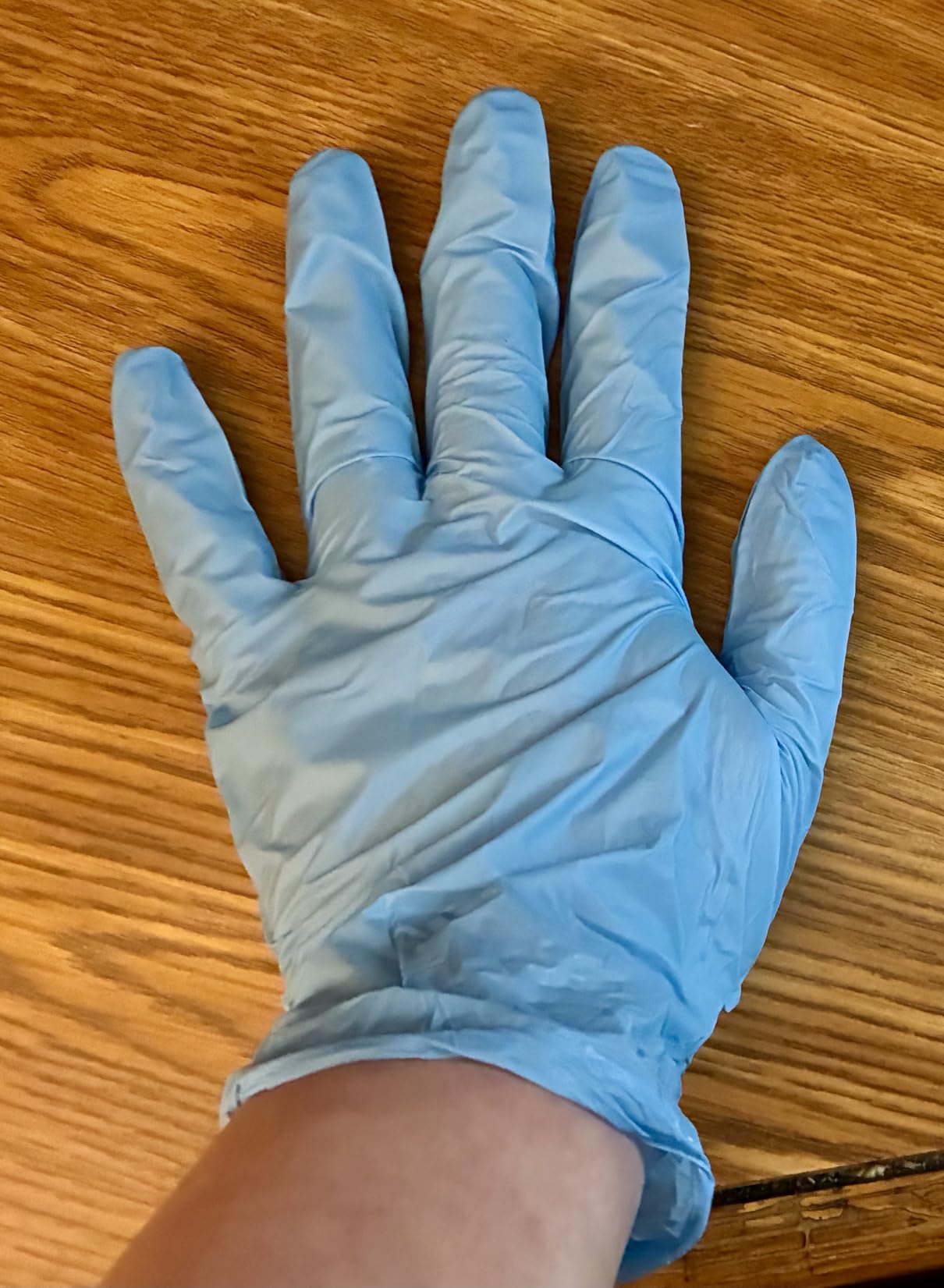 Medical Soft Max™ Nitrile Exam Gloves, 100 Count Latex-Free Powder-Free Non-Sterile Food Safe Disposable Glove, Blue - Customer Photo 4