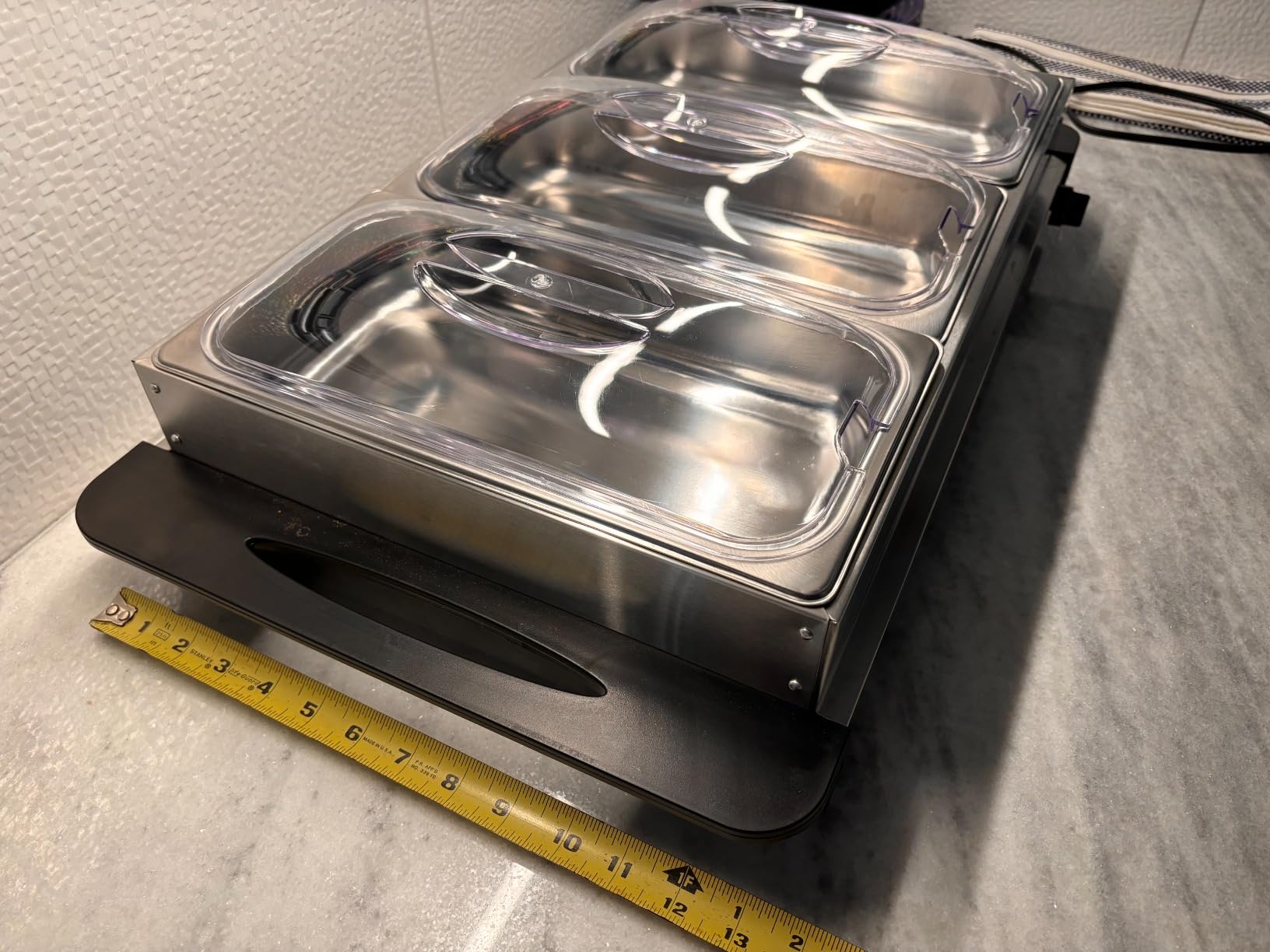 Alpha Living 3x2.5 QT Food Warmers for Parties Buffet Servers and Warmers – Premium Catering Supplies Buffet Display – Stainless Steel Electric Food Warmers with Temperature Control Customer Review Alpha Living 3x2.5 QT Food Warmers for Parties Buffet Servers and Warmers – Premium Catering Supplies Buffet Display – Stainless Steel Electric Food Warmers with Temperature Control - Customer Photo 1