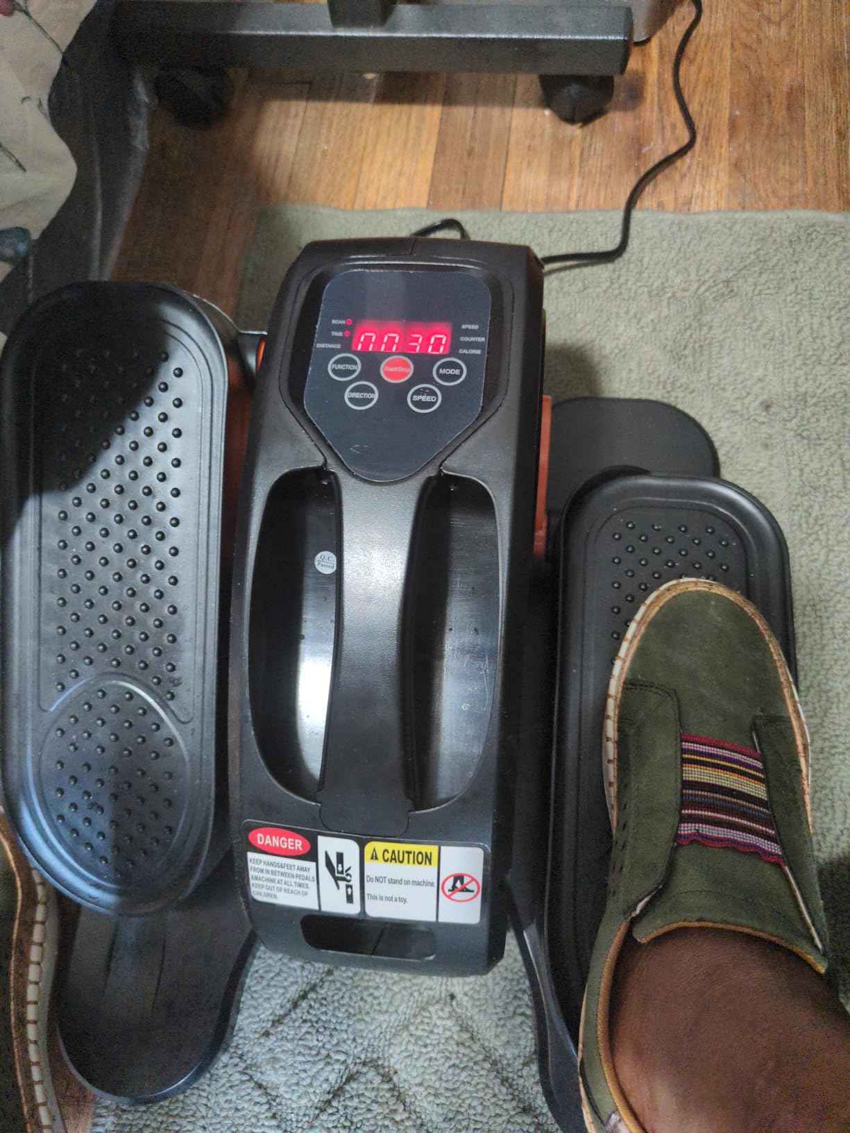 Under Desk Elliptical Machine, Electric Elliptical Leg Exerciser for Seniors Fully Assembled, Quiet & Portable Electric Seated Pedal Exerciser with Remote Control & 12 Adjustable Speeds customer photo 1