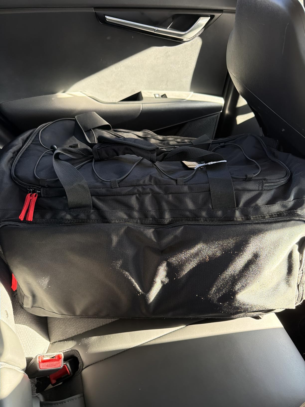 Gym Bag for Women & Men, Sports Travel Duffel Backpack with Shoe Compartment Laptop Compartment, Water Resistant Carry On Weekender Bag for Airplane, 35L/Black customer photo 1