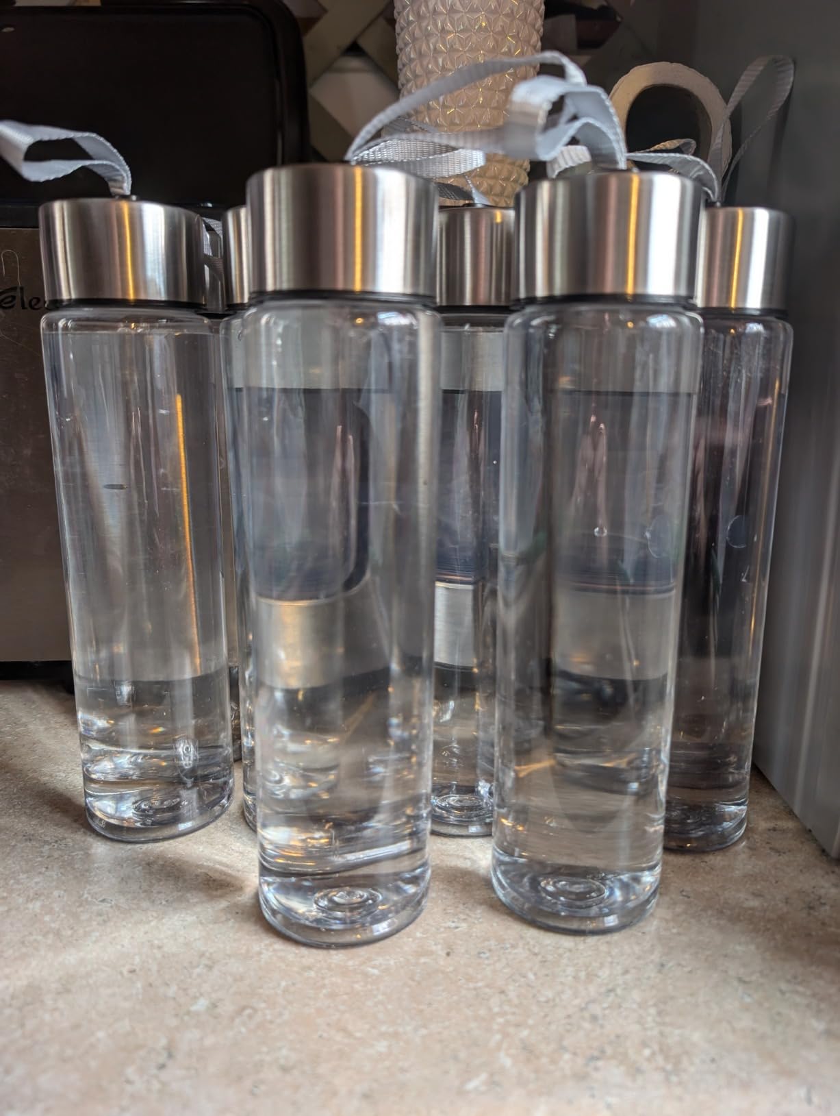 Purewell 2.25G Gravity Water Filter System with Water Level Window, 3-Stage 0.01μm Ultra-Filtration Stainless Steel Countertop System with 2 Filters and Stand, Reduce 99% Chlorine, PW-KS Customer Review Purewell 2.25G Gravity Water Filter System with Water Level Window, 3-Stage 0.01μm Ultra-Filtration Stainless Steel Countertop System with 2 Filters and Stand, Reduce 99% Chlorine, PW-KS - Customer Photo 2