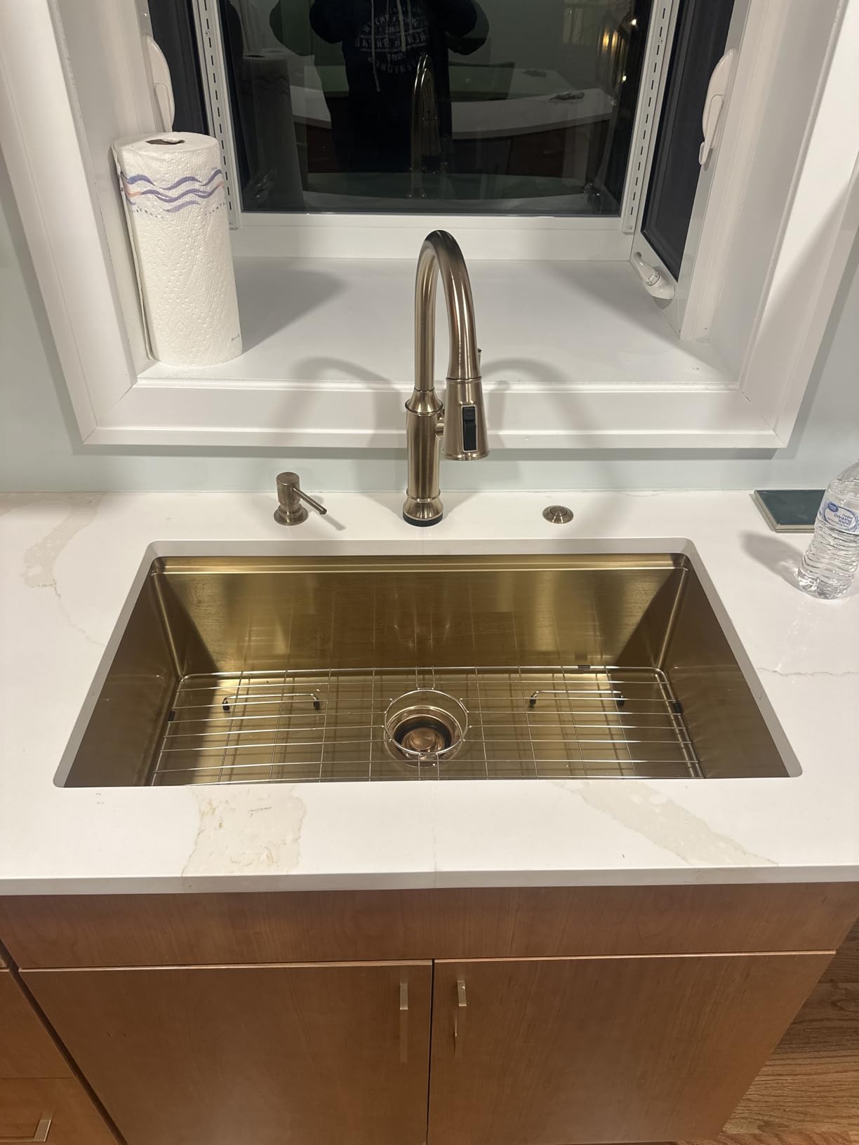 Sarlai 36 Inch Undermount Kitchen Sink Workstation Single Bowl 16 Gauge Stainless Steel Under Counter Kitchen Sinks Large Basin with Round Corners 36x19x10 In - Customer Photo 1