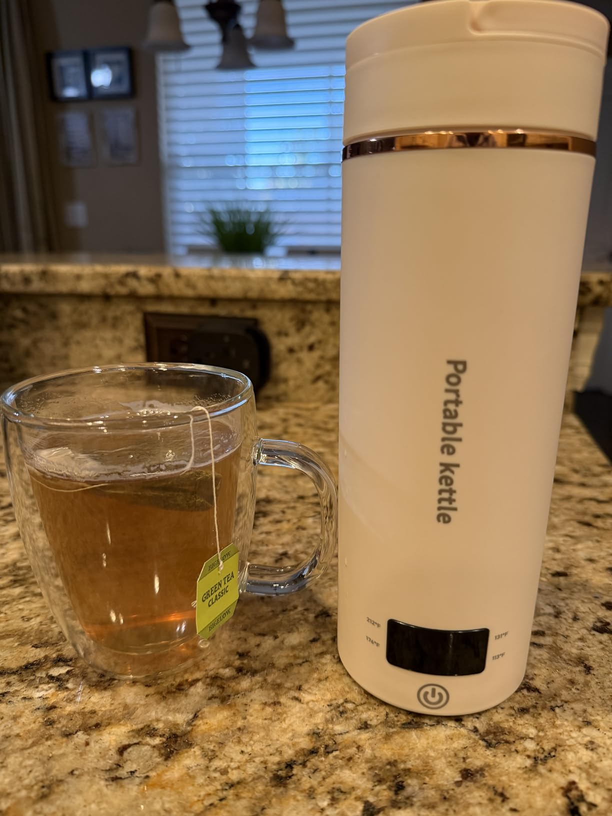 Travel Electric Kettle Portable Mini Kettle, Small Hot Water Boiler with 4 Temperature Settings, 304 Stainless Steel, Fast Boiling Water with Auto Shut-Off and Boil Dry Protection, 400ml - Customer Photo 3