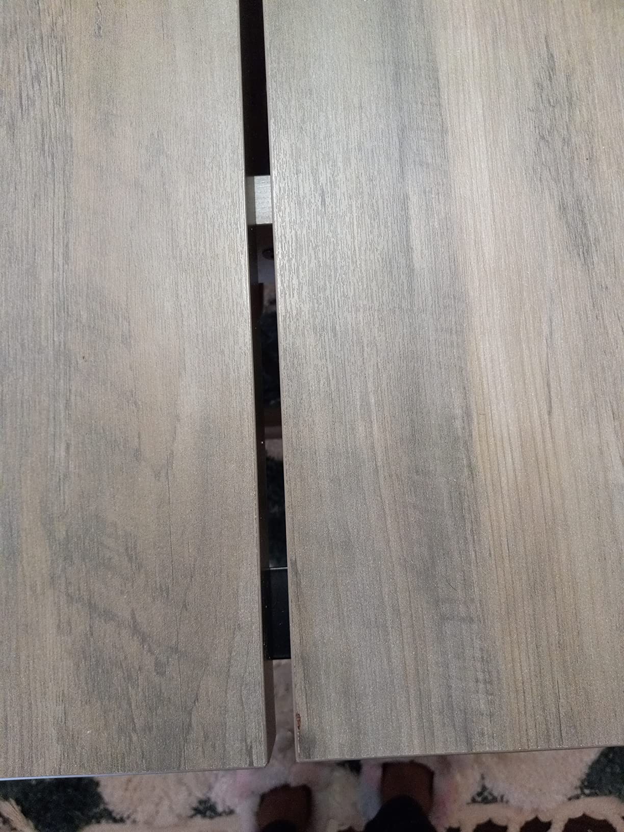 WAMPAT Set of 2 Farmhouse Dining Tables for 8-12 Persons with Heavy Duty Wooden Legs, 135.4 Inch Rectangular Modern Wood Kitchen Table for Dining Room & Living Room, Oak Brown Customer Review WAMPAT Set of 2 Farmhouse Dining Tables for 8-12 Persons with Heavy Duty Wooden Legs, 135.4 Inch Rectangular Modern Wood Kitchen Table for Dining Room & Living Room, Oak Brown - Customer Photo 2