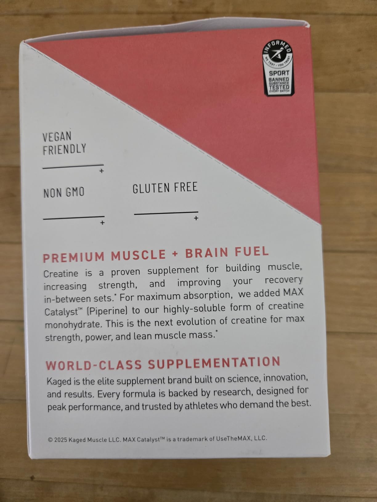 Kaged Creatine Monohydrate Micronized Powder | Unflavored | Muscle Building & Recovery | 5000 mg Per Serving | Vegan, Gluten Free, Easily Digestible | 100 Servings customer photo 1