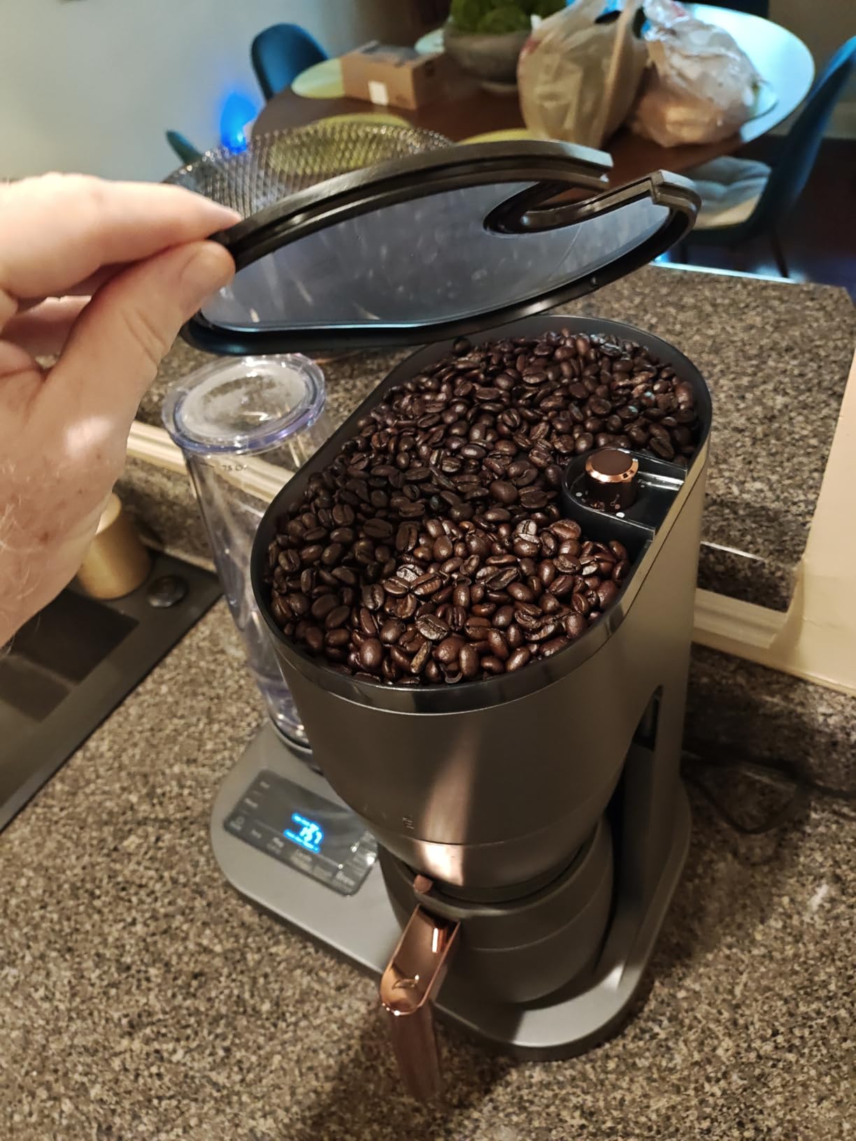 Café Specialty Grind and Brew Coffee Maker, Single-Serve Option, 10-Cup Thermal Carafe, WiFi Enabled Technology, Smart Home Kitchen Essentials, SCA Certified, Barista-Quality Brew, Matte Black Customer Review Café Specialty Grind and Brew Coffee Maker, Single-Serve Option, 10-Cup Thermal Carafe, WiFi Enabled Technology, Smart Home Kitchen Essentials, SCA Certified, Barista-Quality Brew, Matte Black - Customer Photo 5